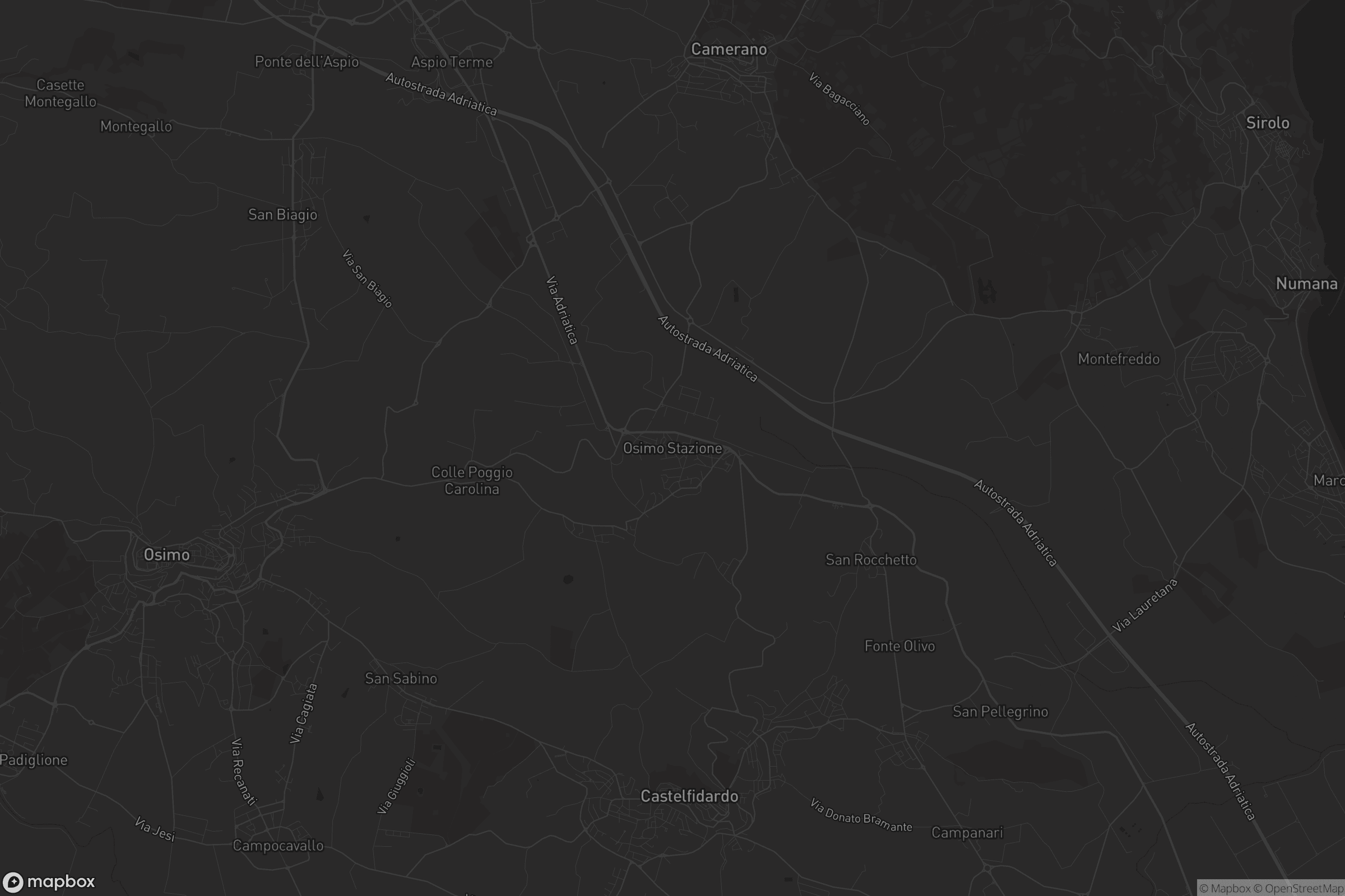 Mappa di Osimo Stazione