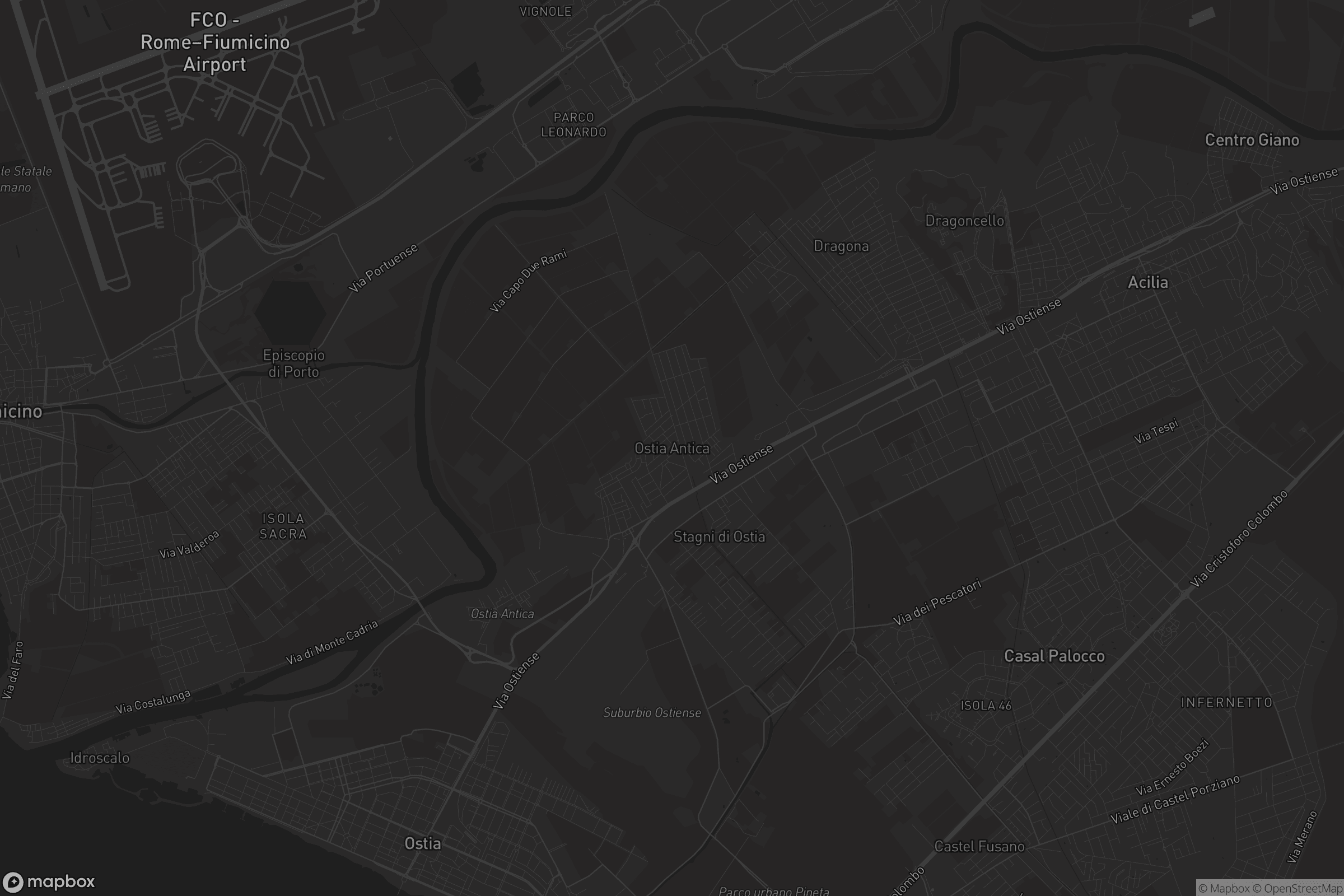 Mappa di Ostia Antica