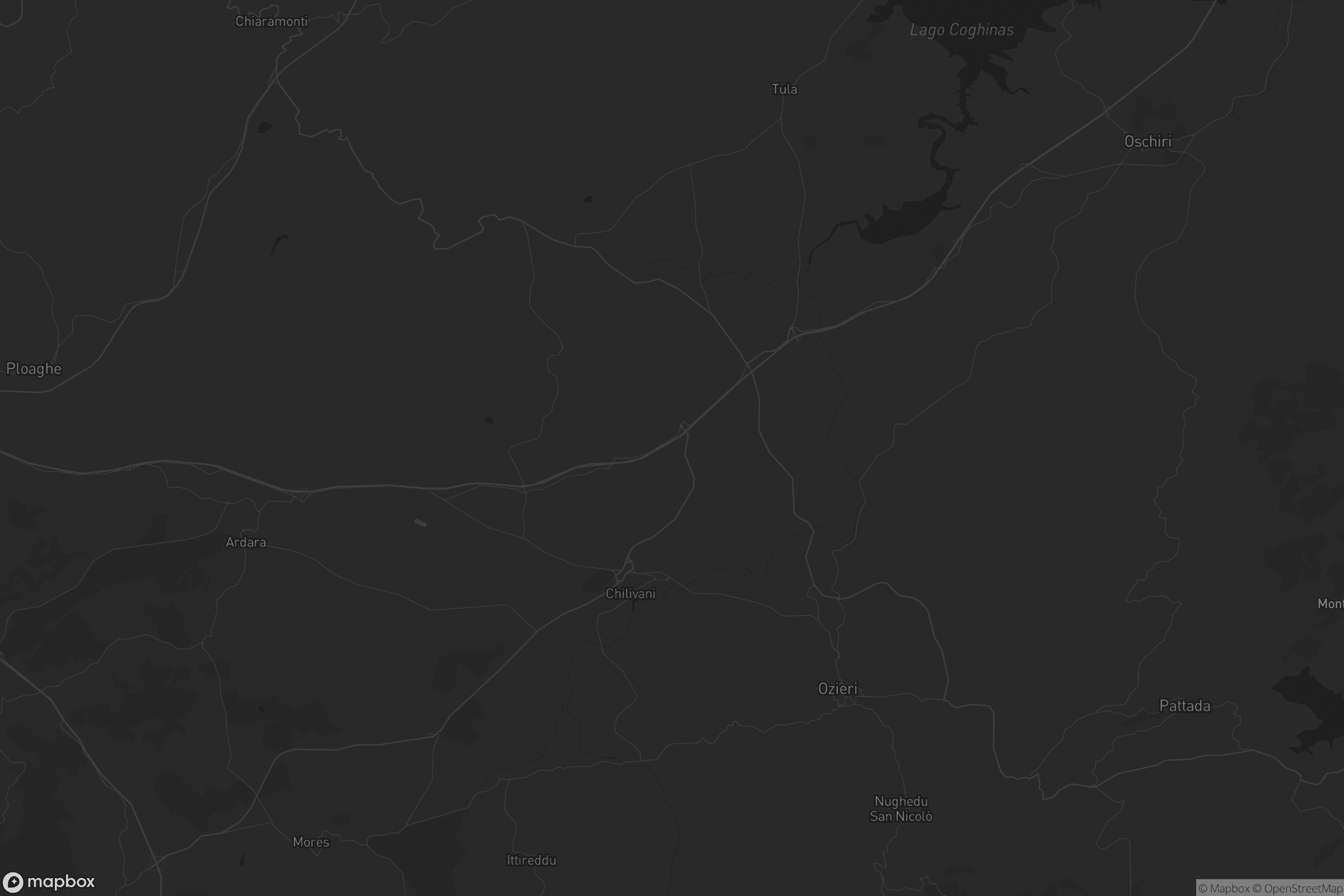 Mappa di Otieri/Ozieri