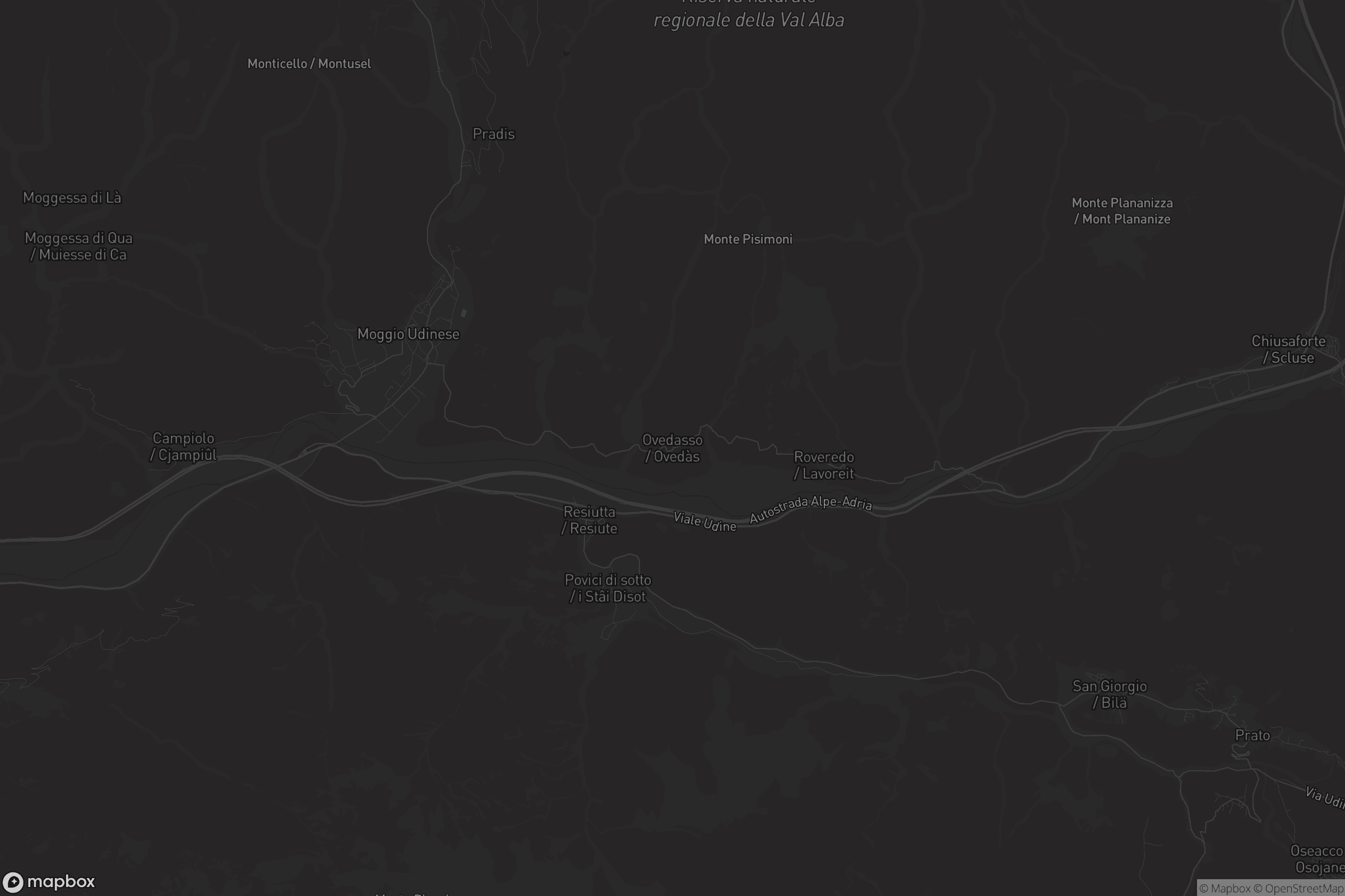 Mappa di Ovedasso / Ovedàs