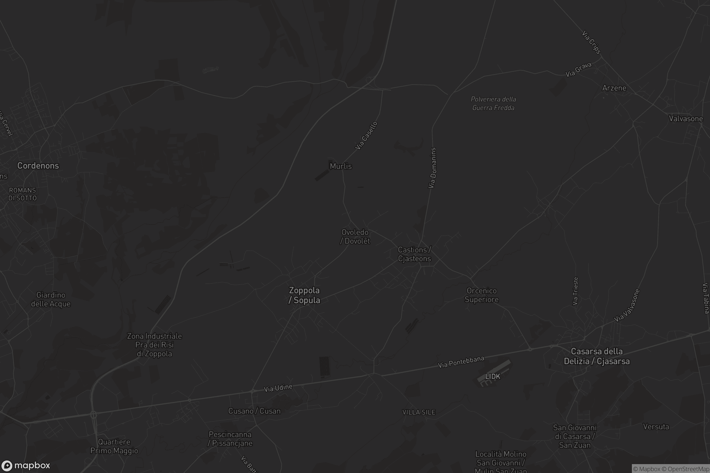 Mappa di Ovoledo / Dovolêt