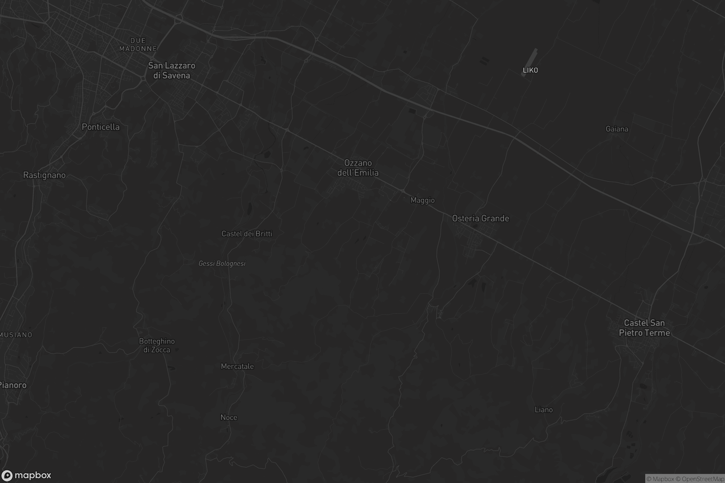 Mappa di Ozzano dell'Emilia