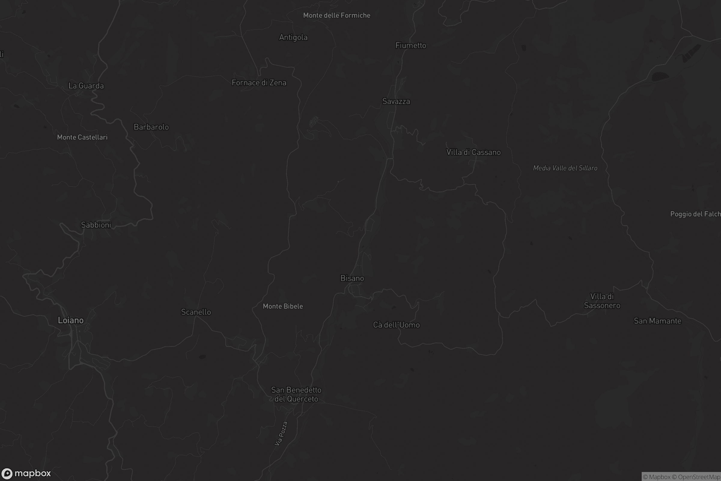 Mappa di Palazzo di Bisano