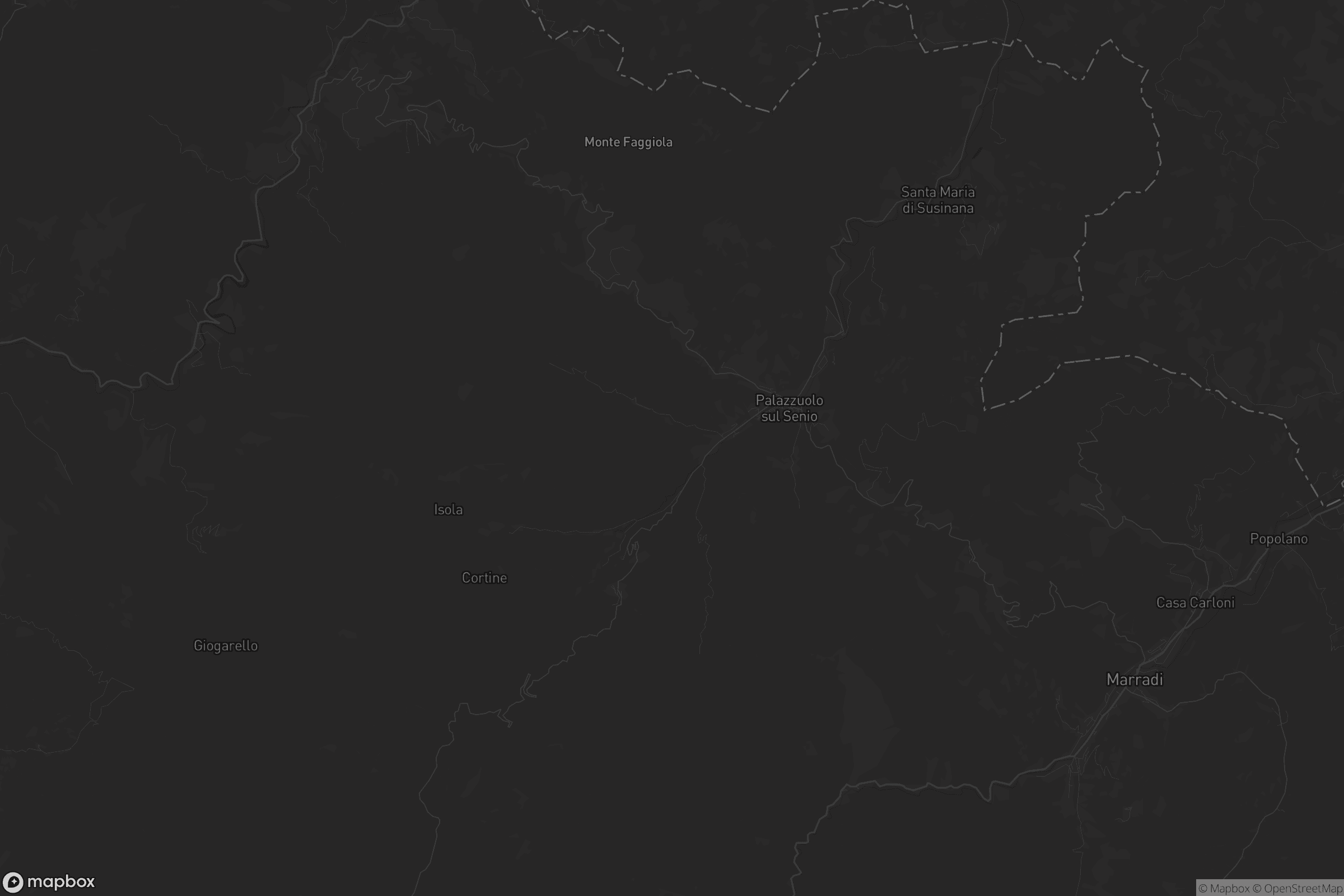 Mappa di Palazzuolo sul Senio