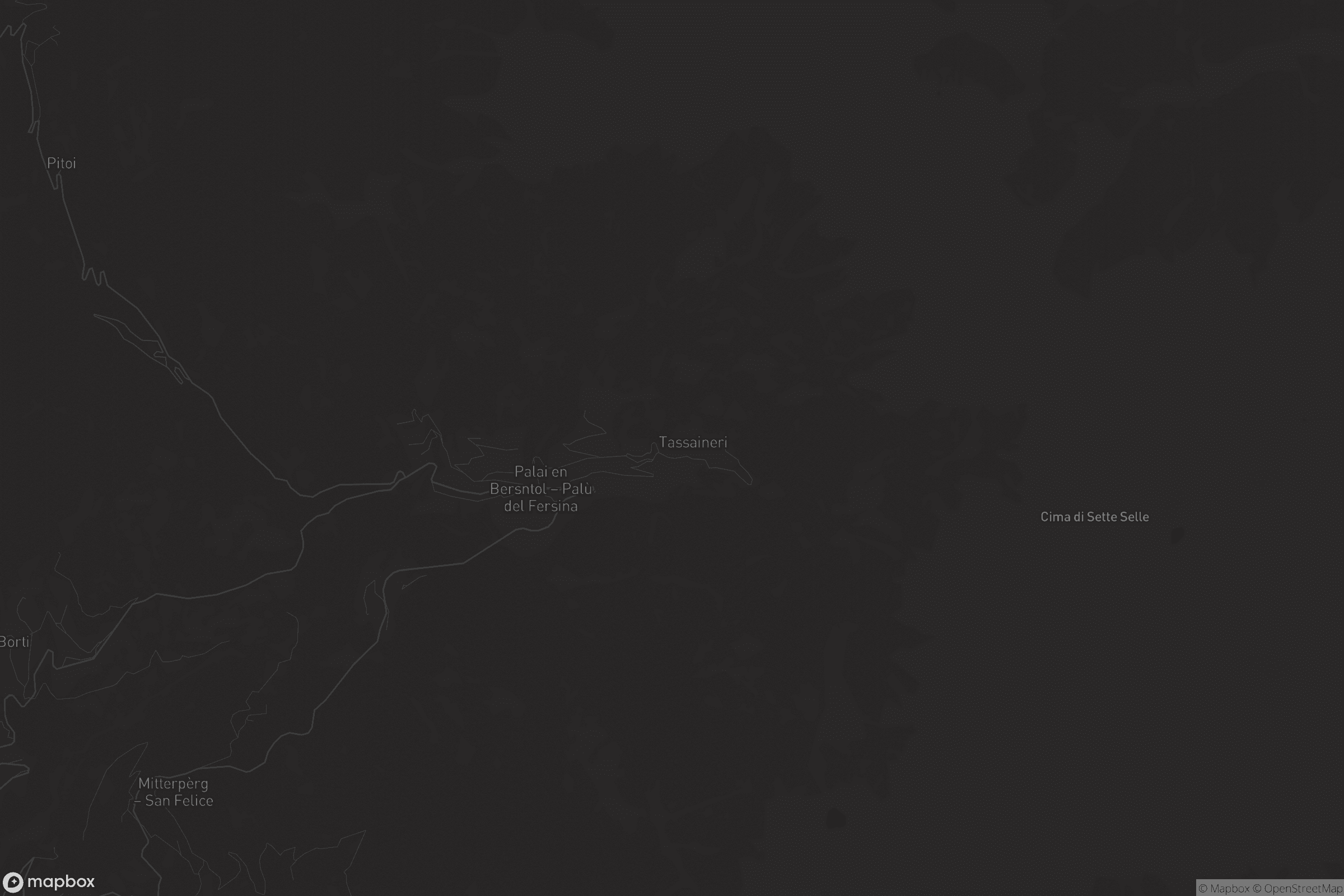 Mappa di Palù del Fersina - Palai en Bersntol