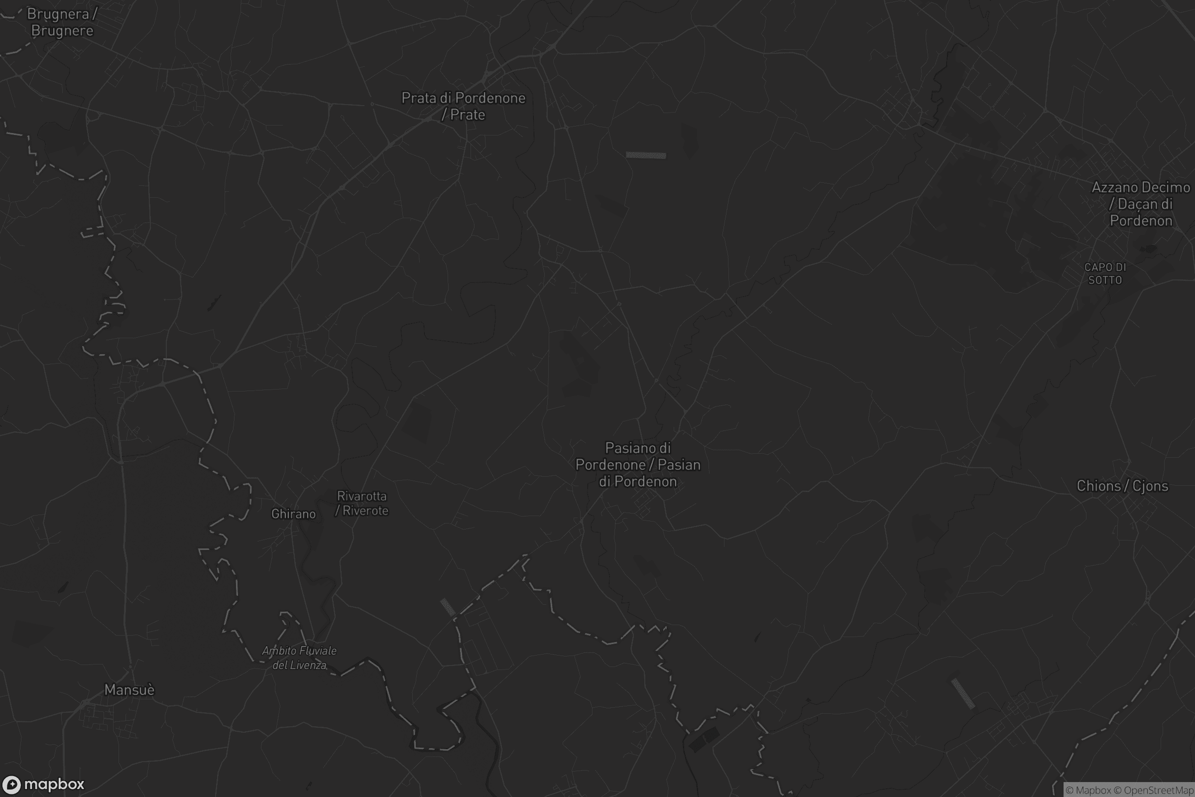 Mappa di Pasiano di Pordenone