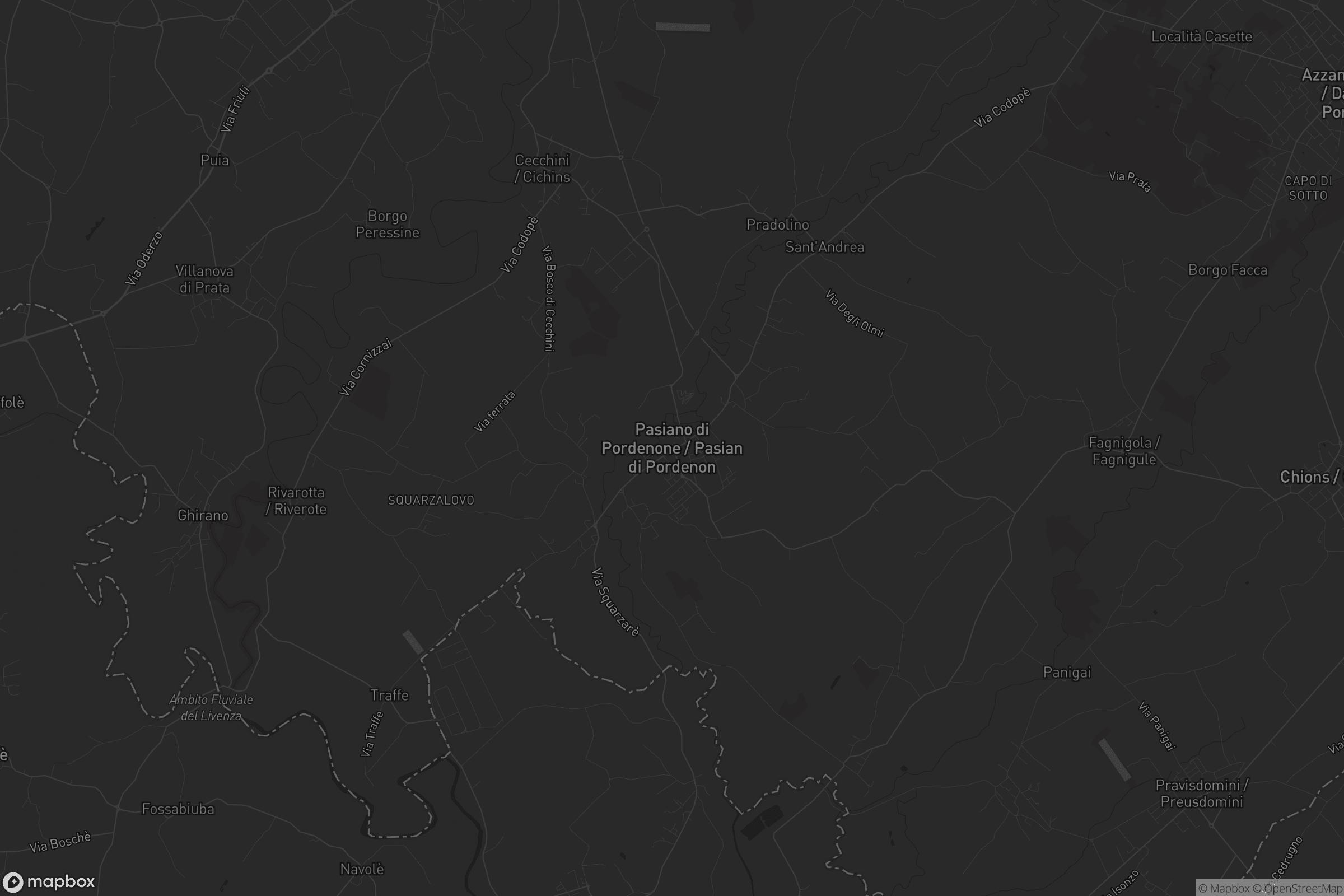 Mappa di Pasiano di Pordenone / Pasian di Pordenon