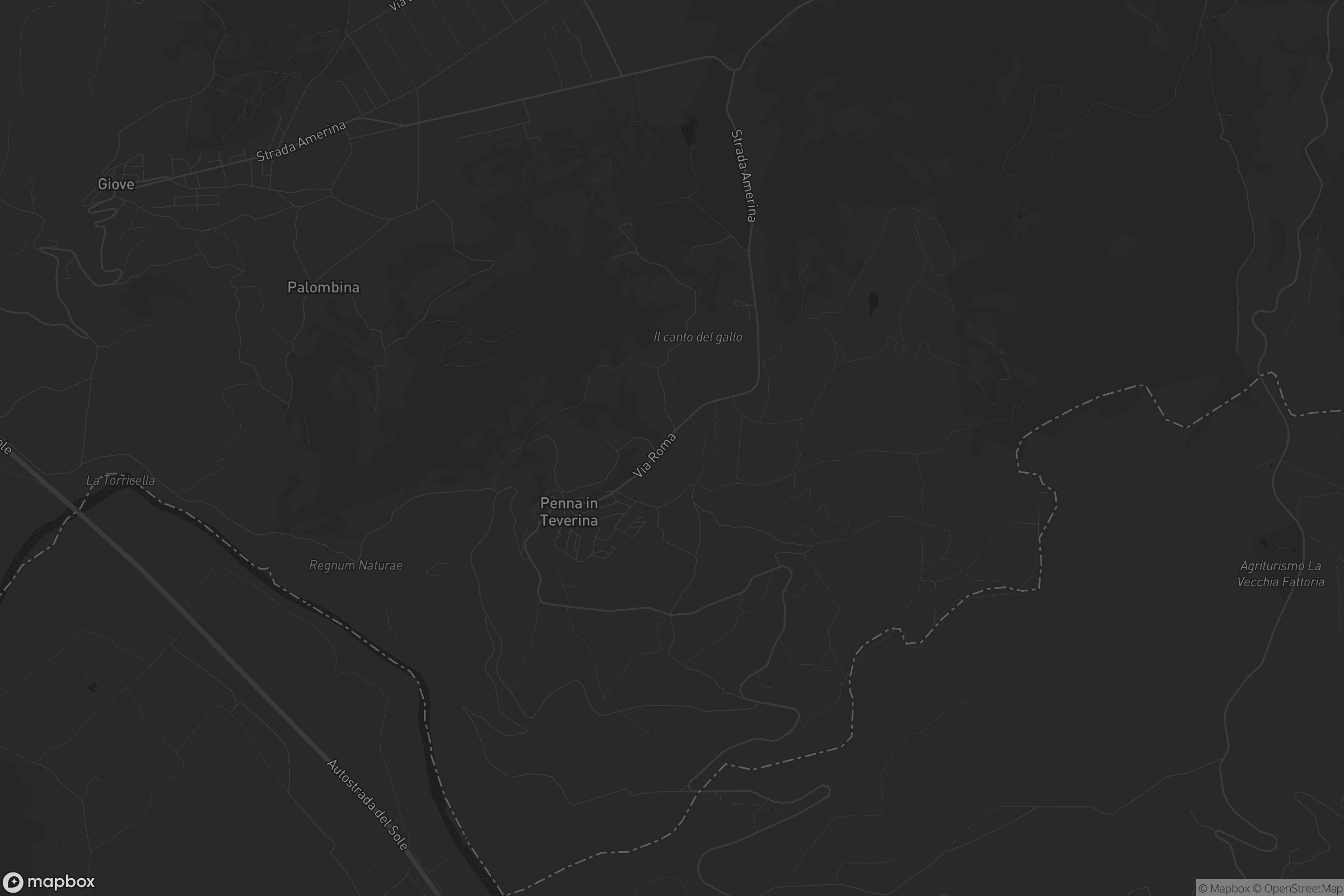 Mappa di Penna in Teverina