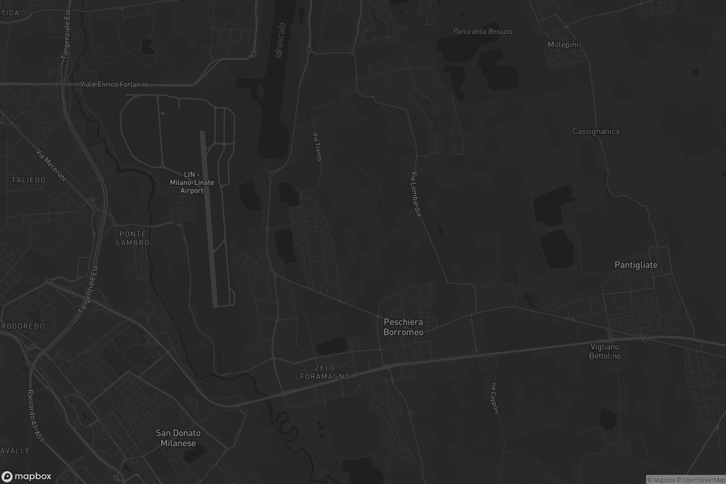 Mappa di Peschiera Borromeo