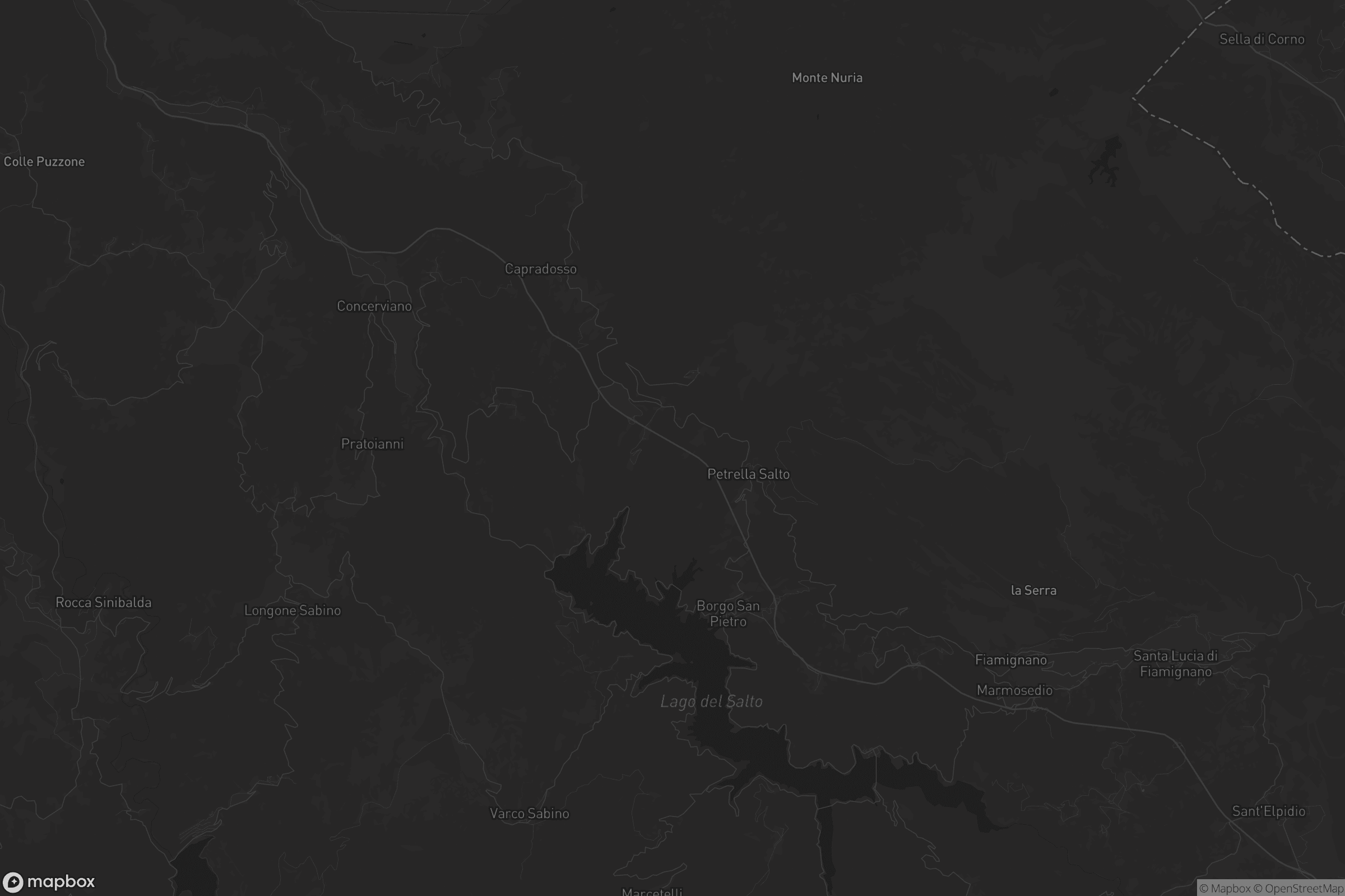 Mappa di Petrella Salto