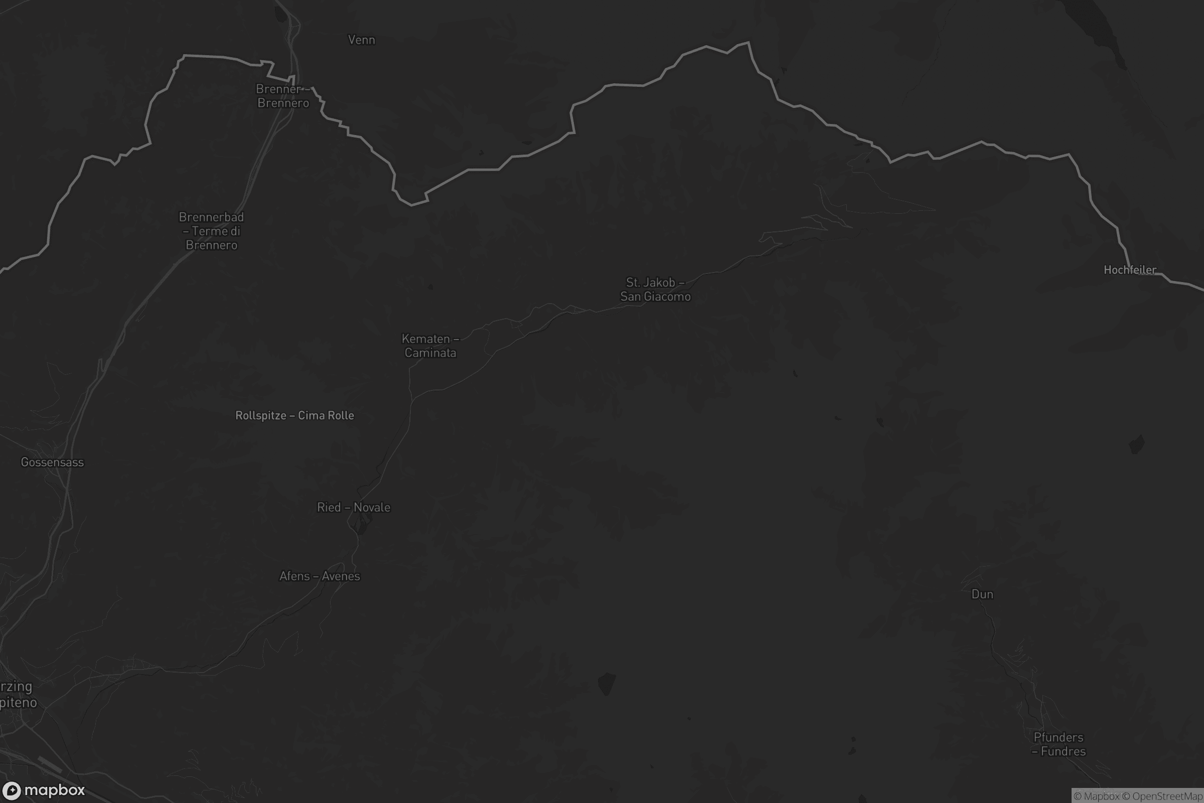 Mappa di Pfitsch - Val di Vizze