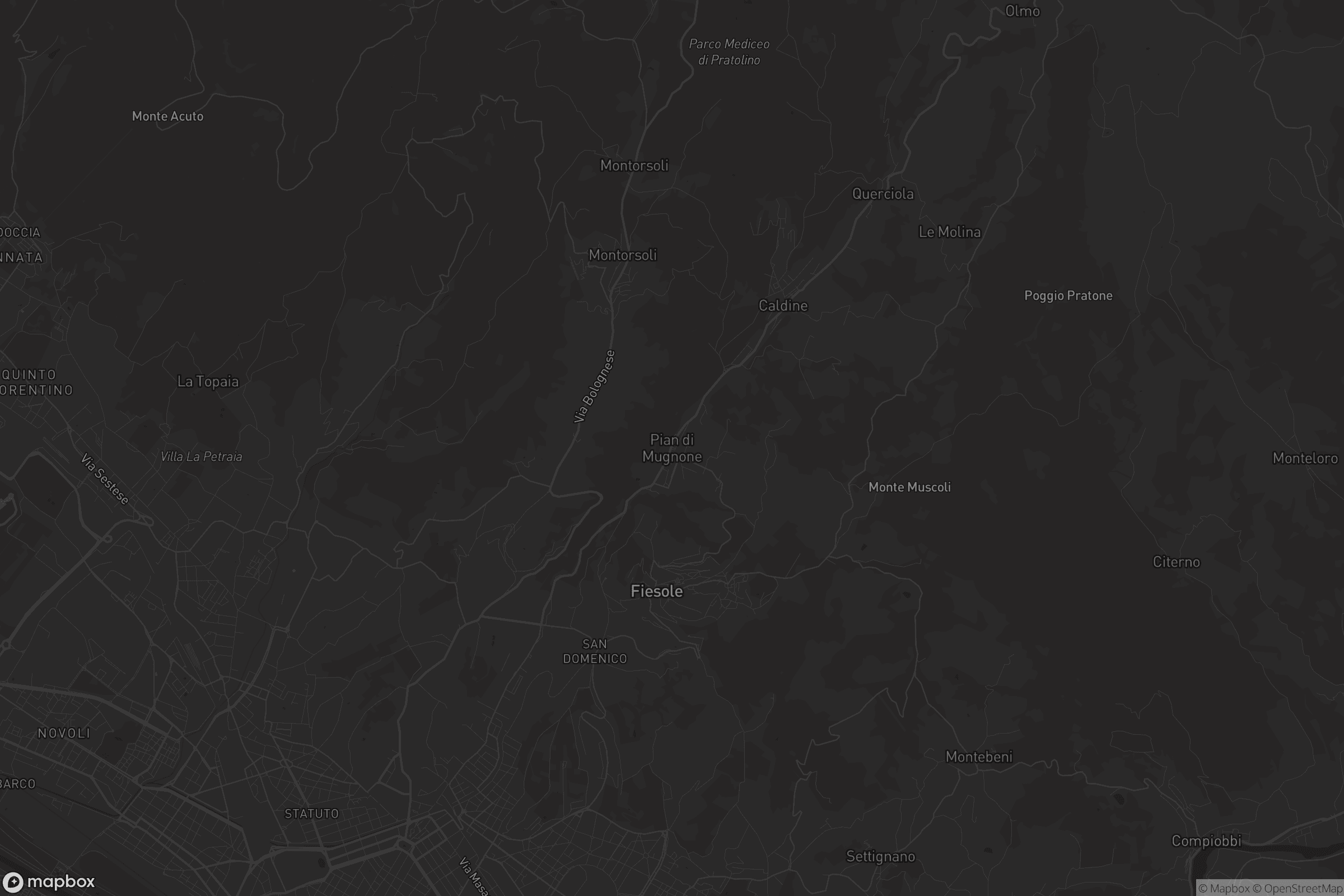 Mappa di Pian di Mugnone