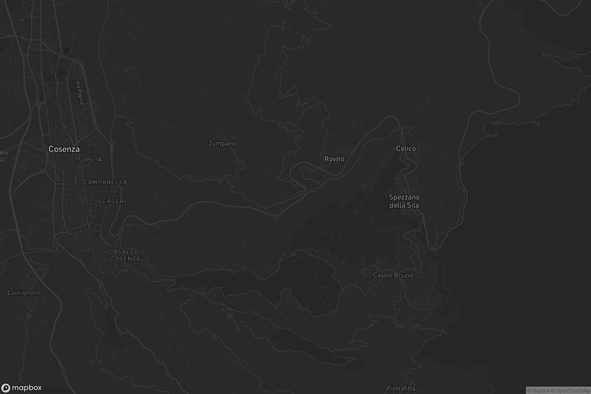 Mappa di Pianette di Rovito