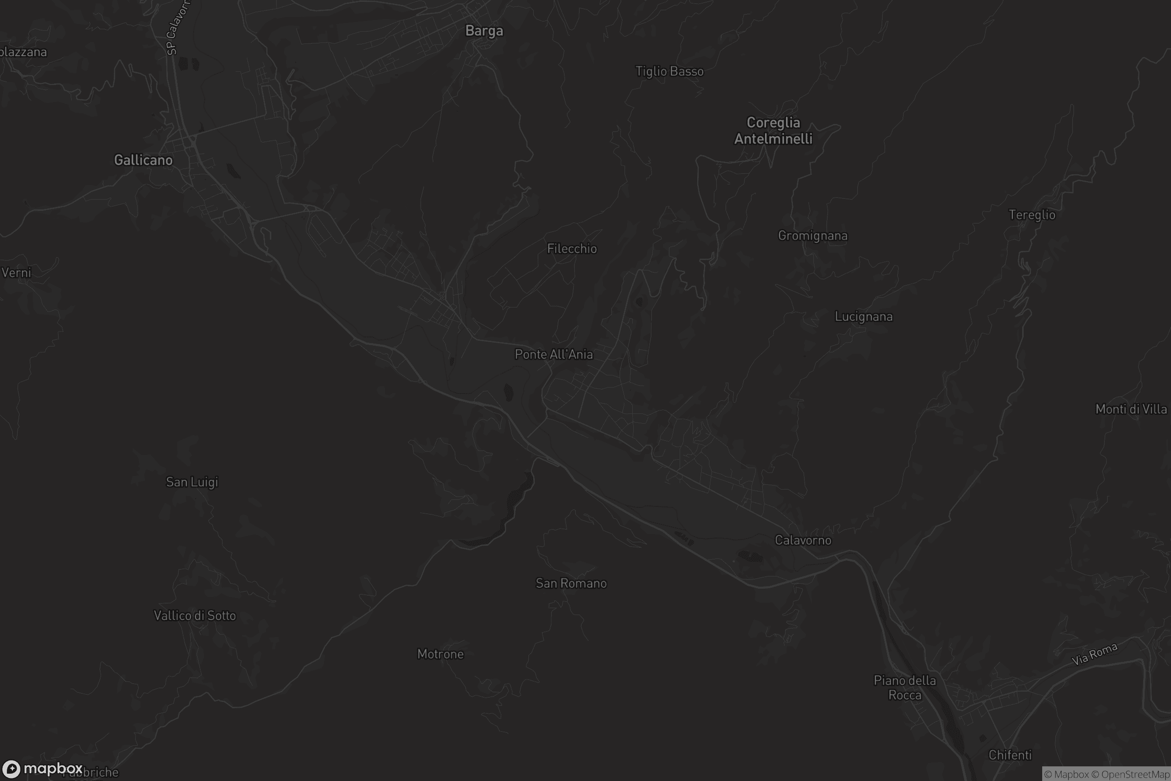 Mappa di Piano di Coreglia