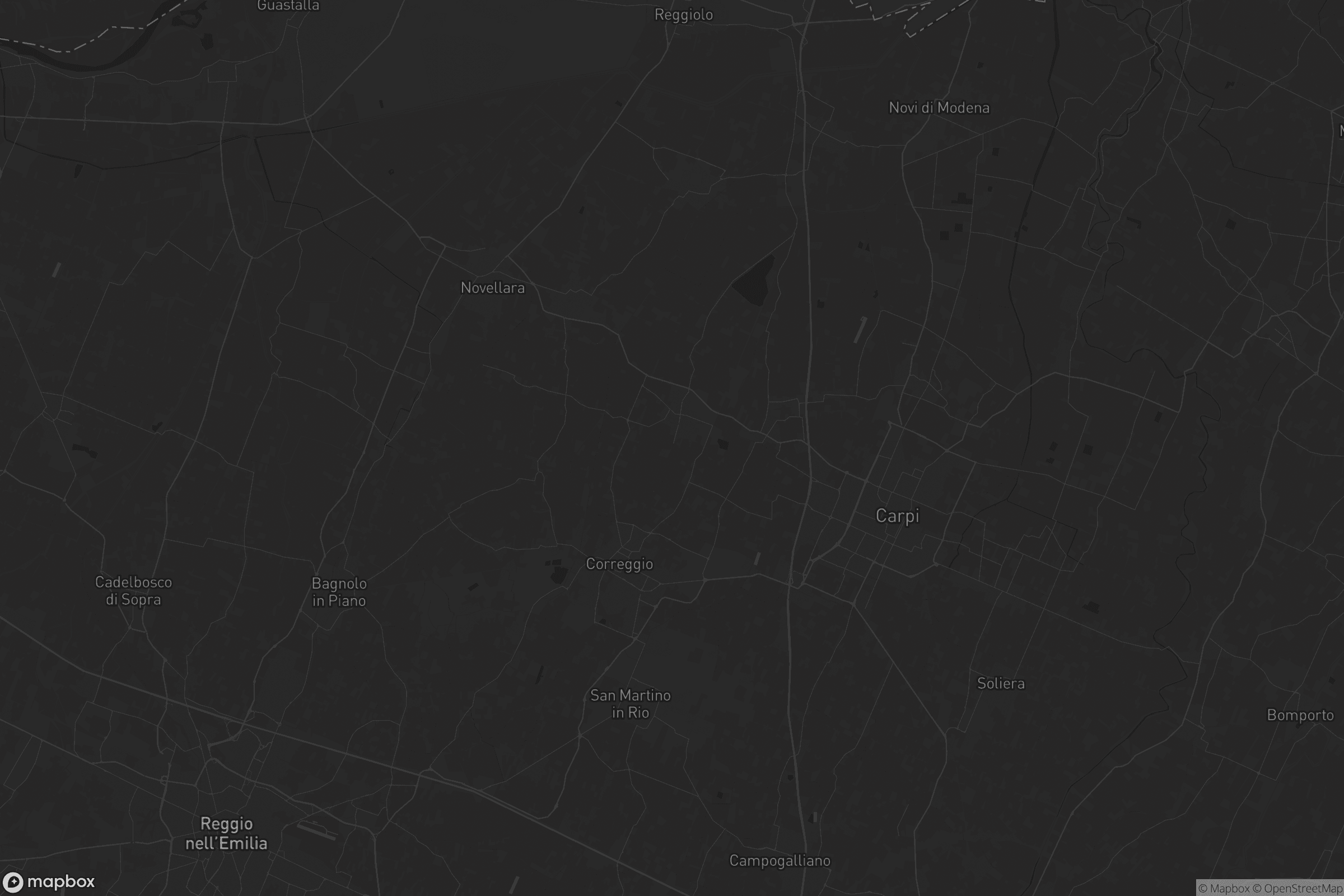 Mappa di Pianura Reggiana