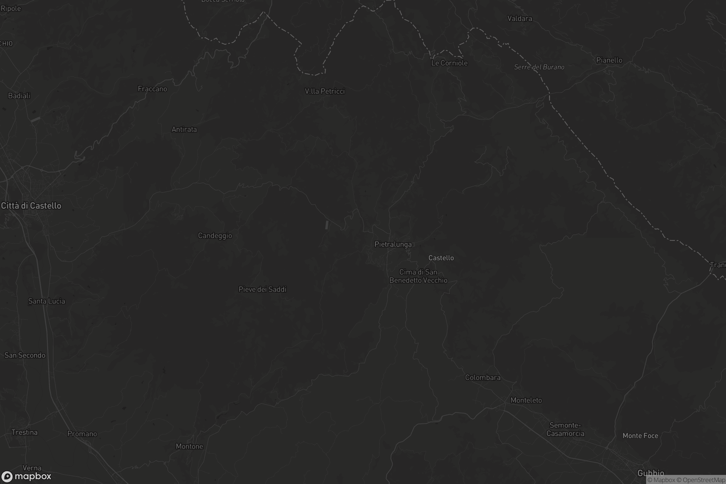 Mappa di Pietralunga