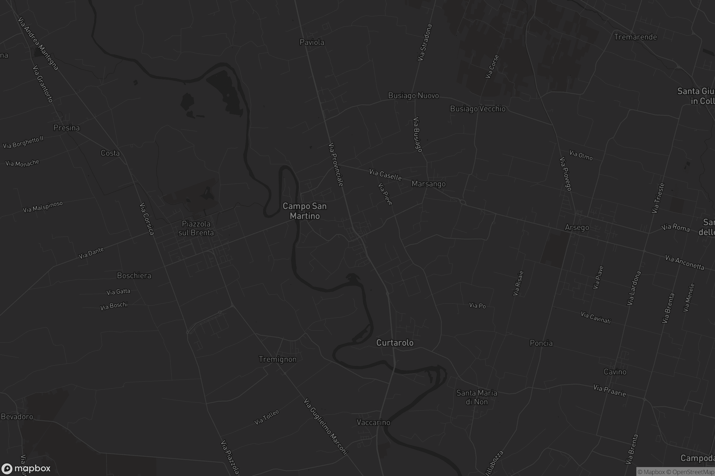 Mappa di Pieve di Curtarolo