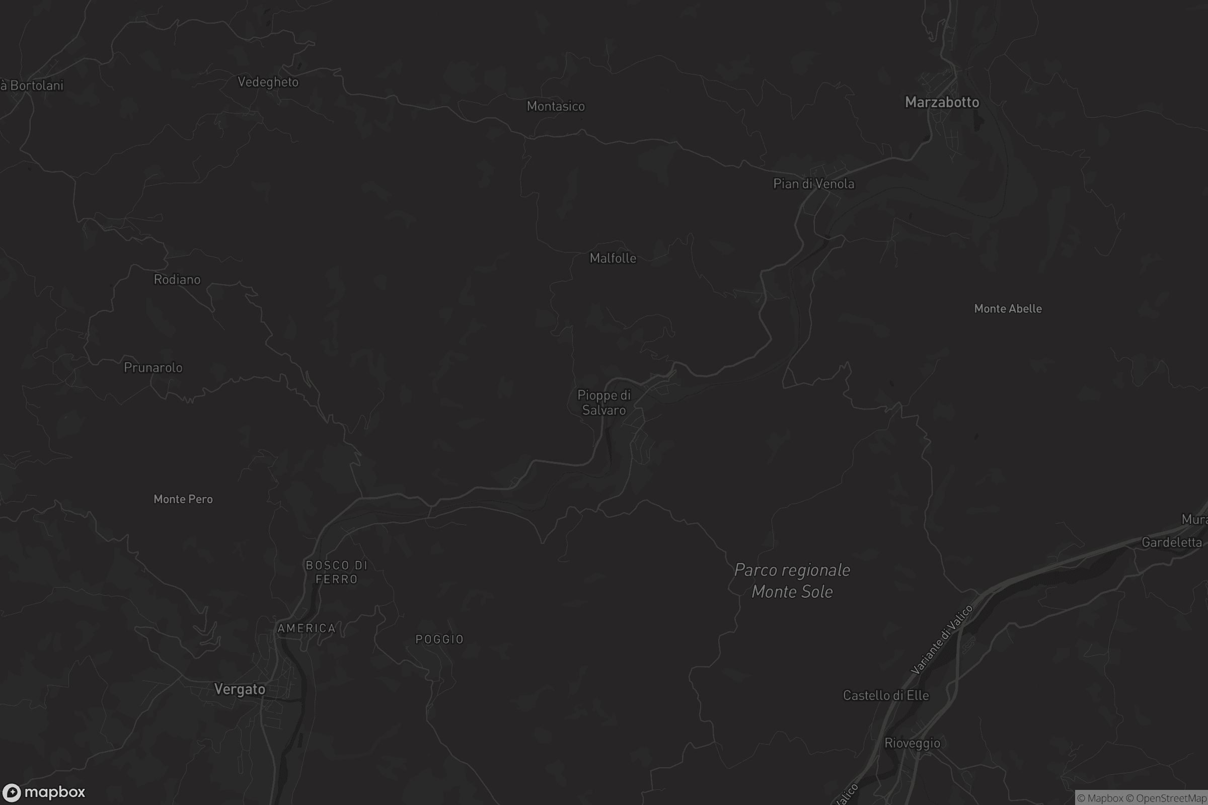 Mappa di Pioppe di Salvaro