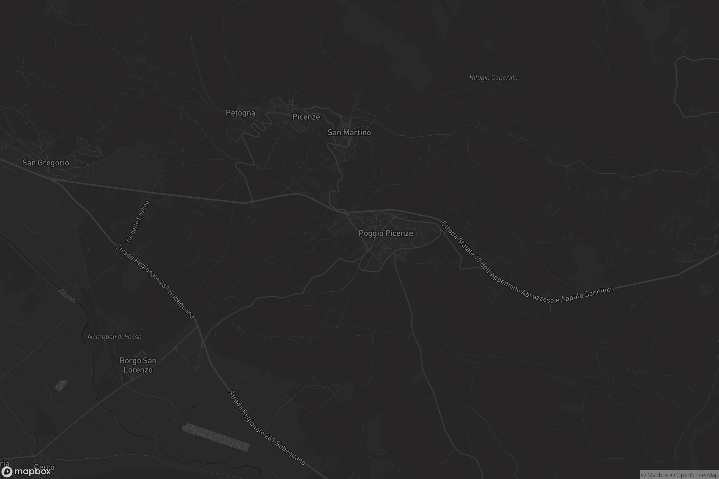 Mappa di Poggio Picenze