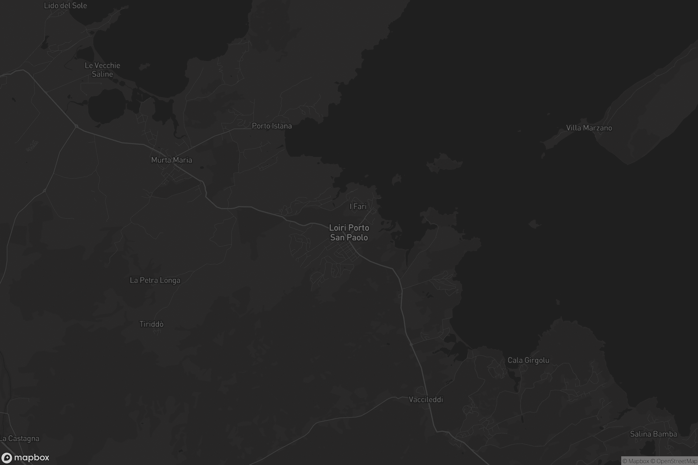 Mappa di Poltu San Pàulu/Porto San Paolo