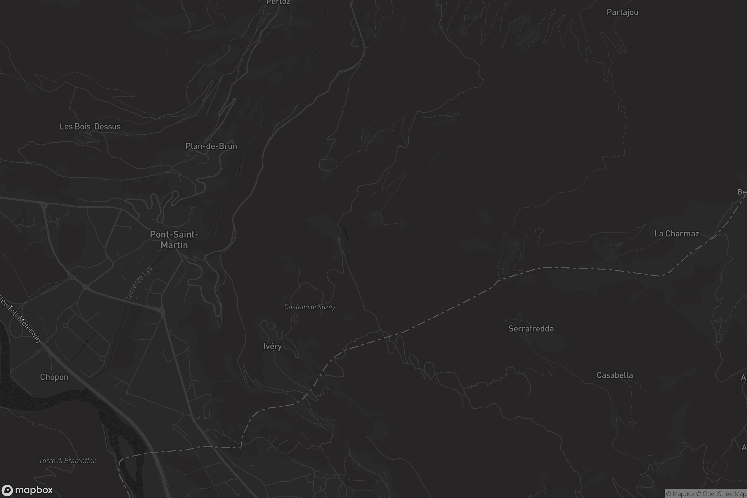Mappa di Pont-Saint-Martin