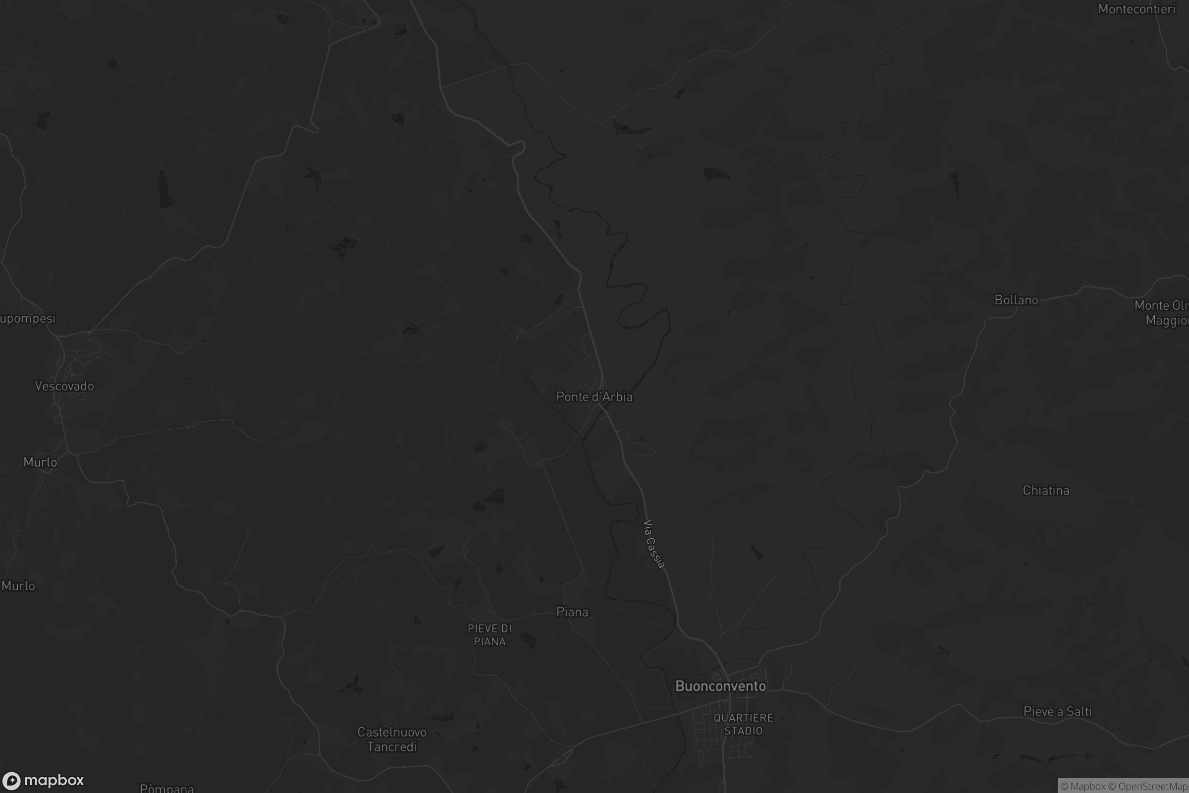 Mappa di Ponte d'Arbia