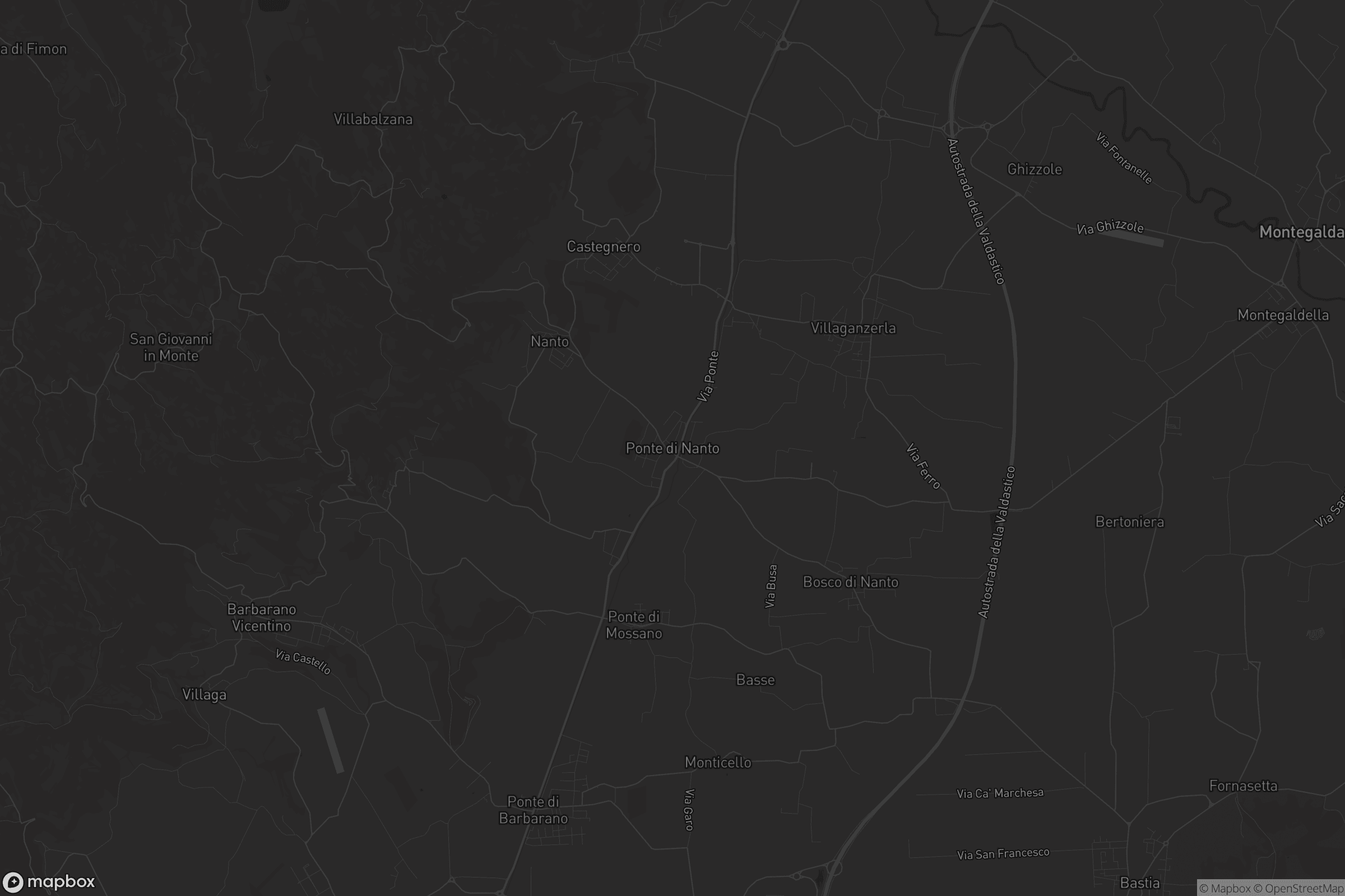 Mappa di Ponte di Nanto