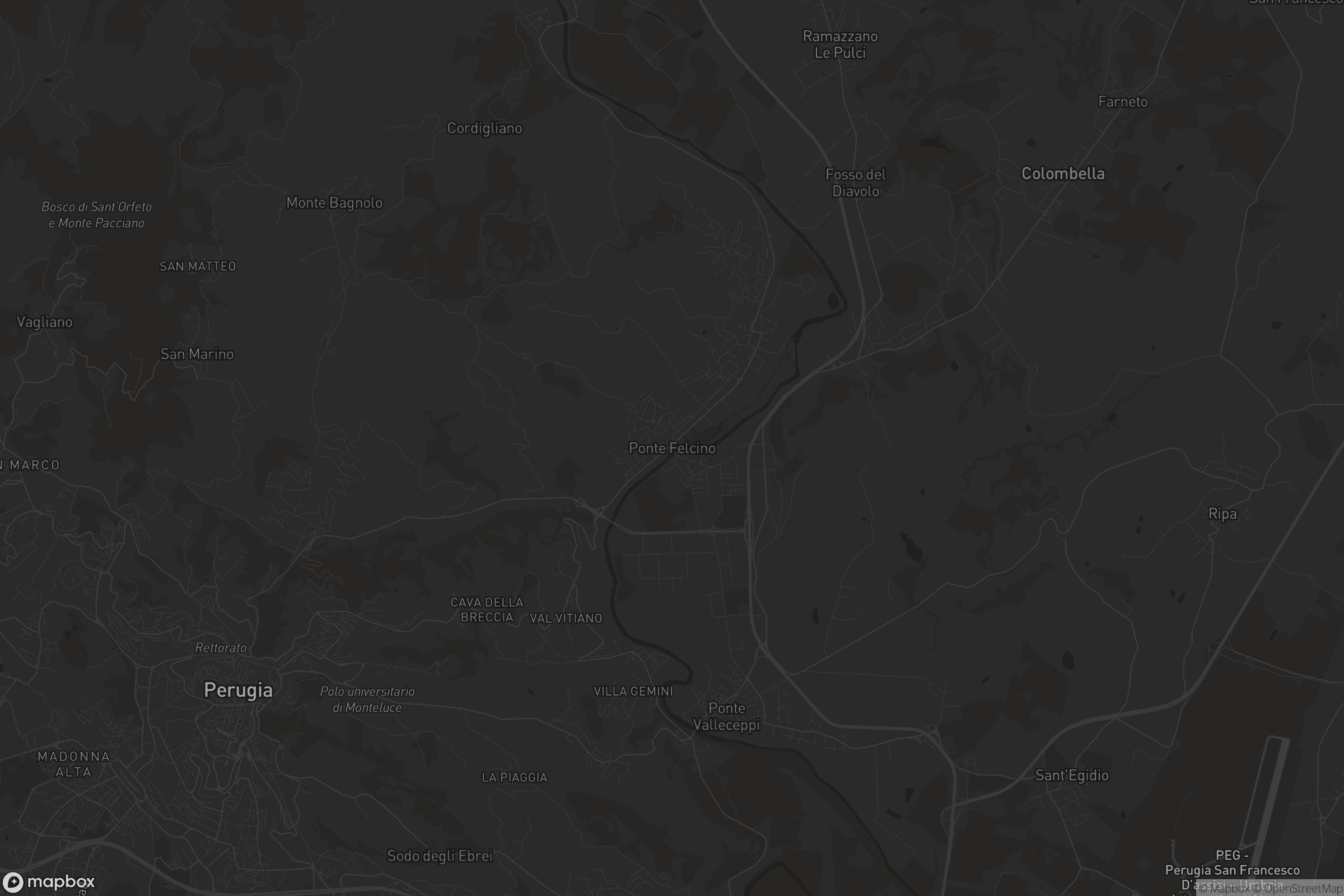 Mappa di Ponte Felcino