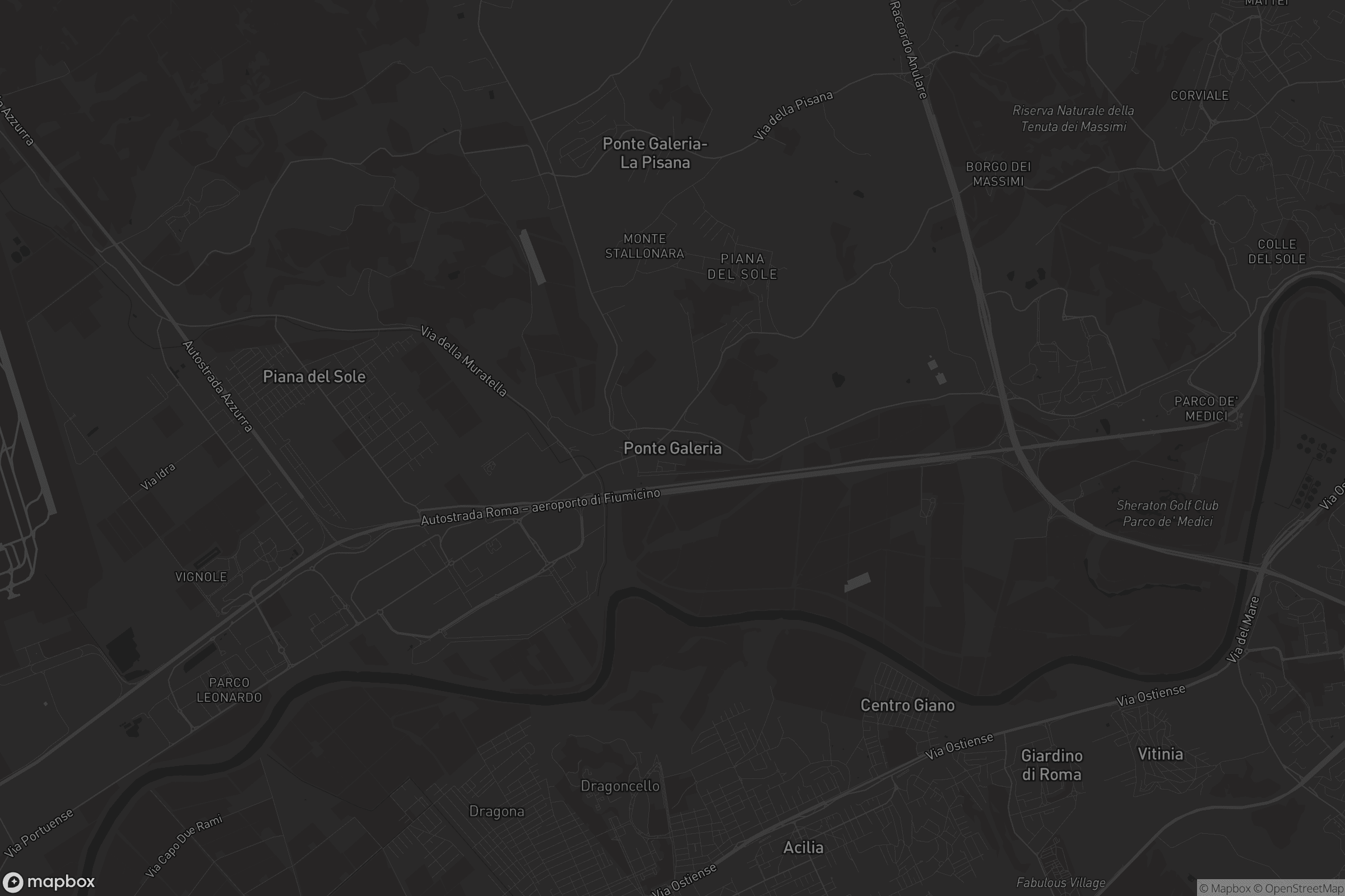 Mappa di Ponte Galeria