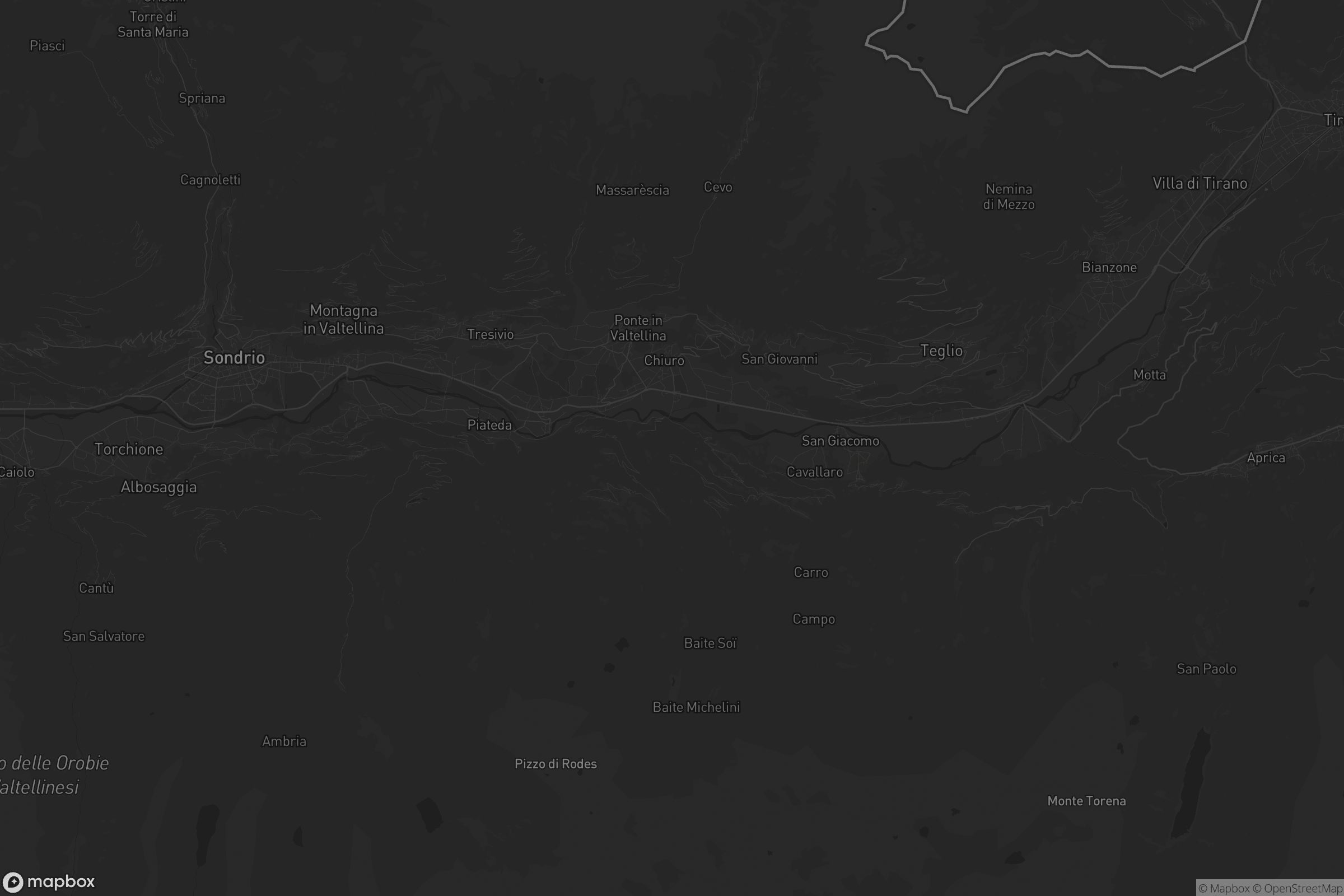 Mappa di Ponte in Valtellina