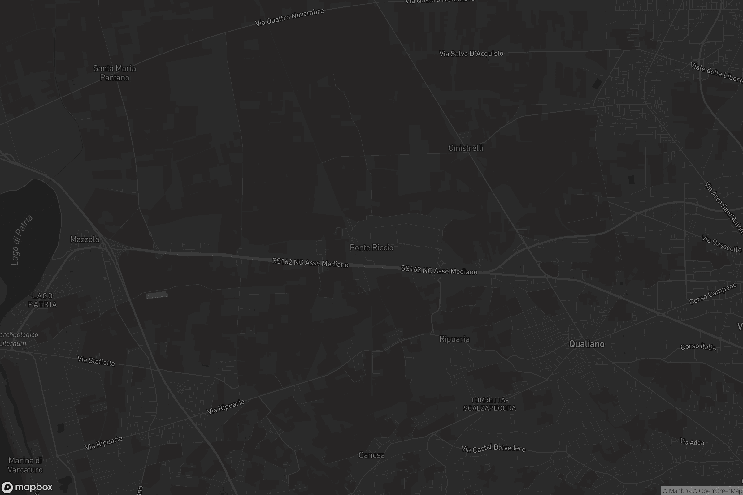 Mappa di Ponte Riccio - Giugliano Stazione