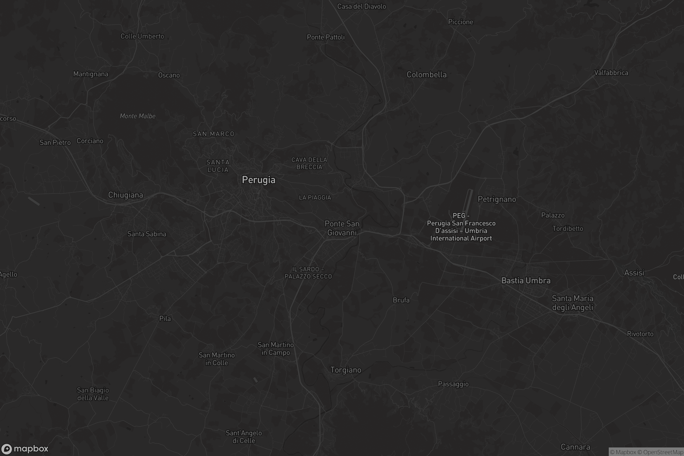 Mappa di Ponte San Giovanni