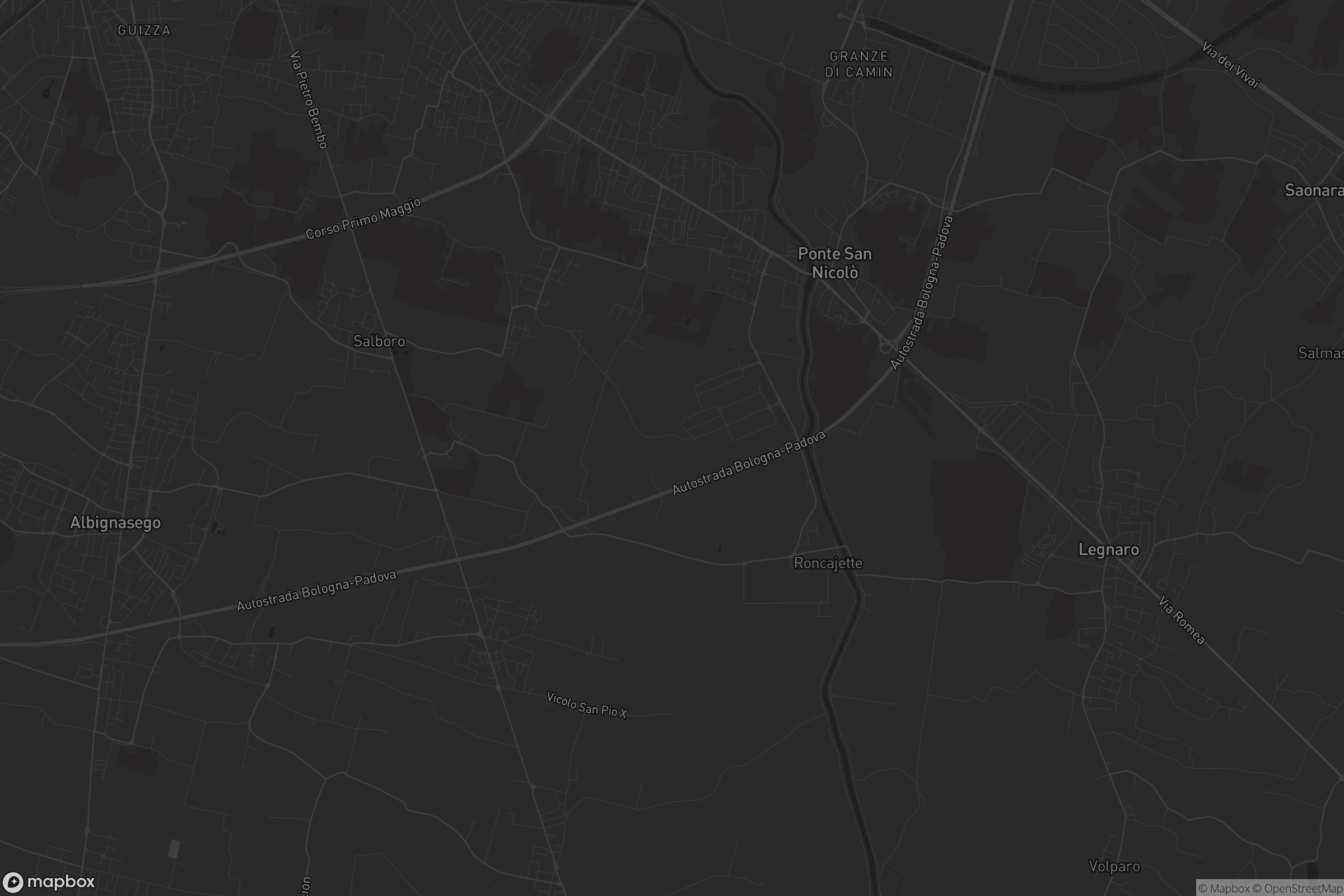 Mappa di Ponte San Nicolò