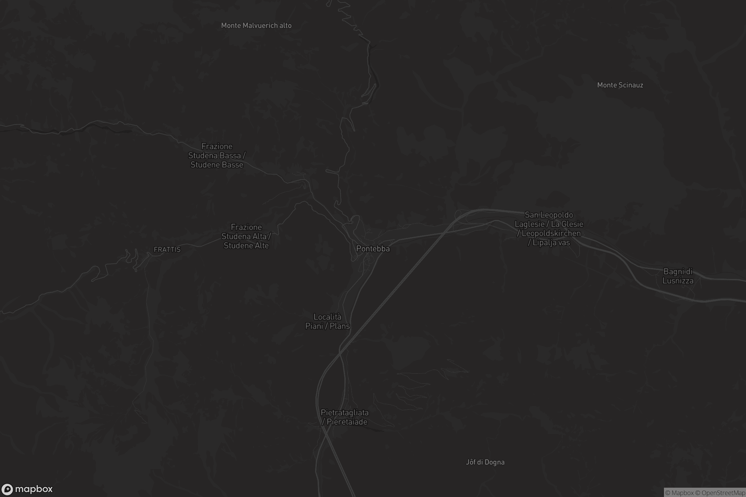 Mappa di Pontebba / Pontafel / Ponteibe