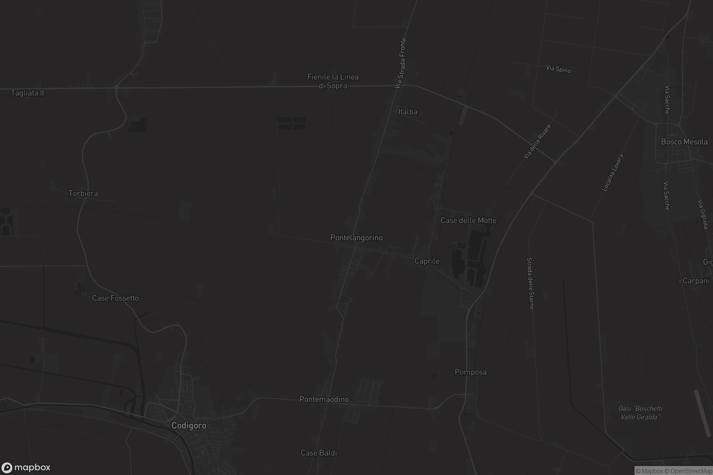 Mappa di Pontelangorino