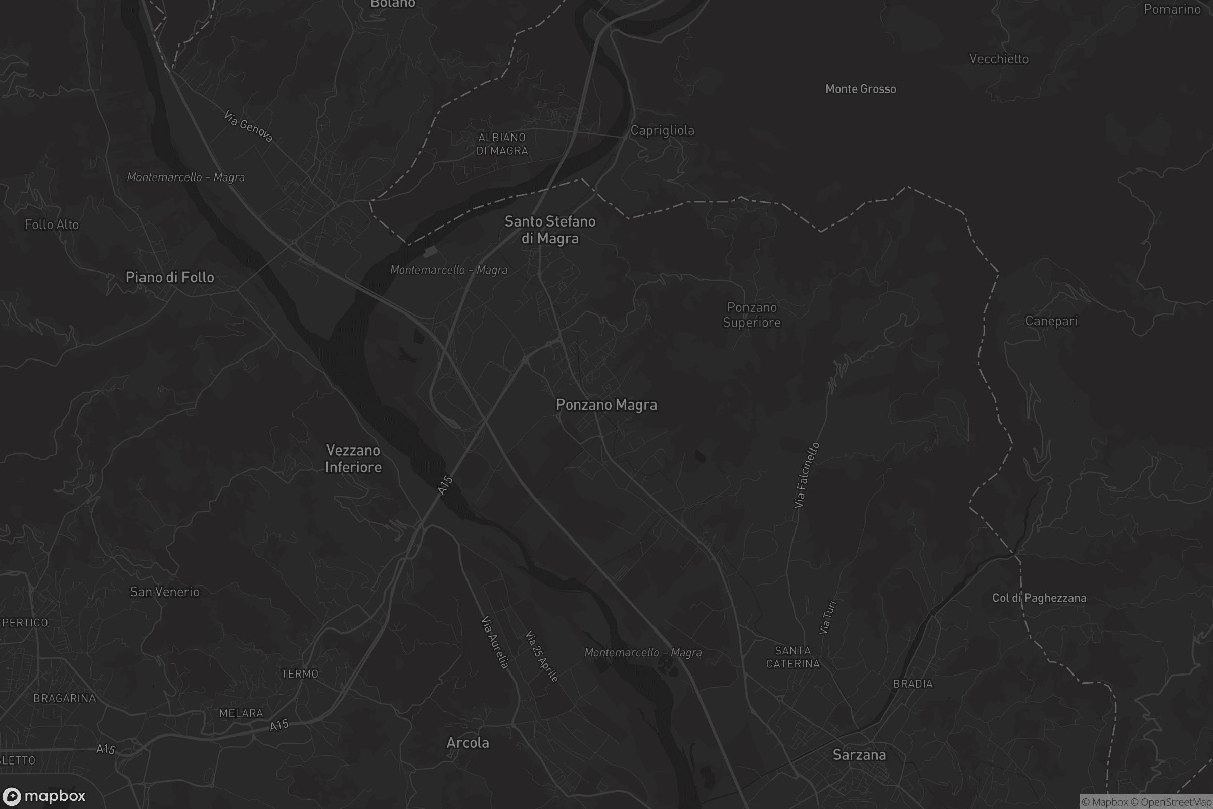 Mappa di Ponzano Magra