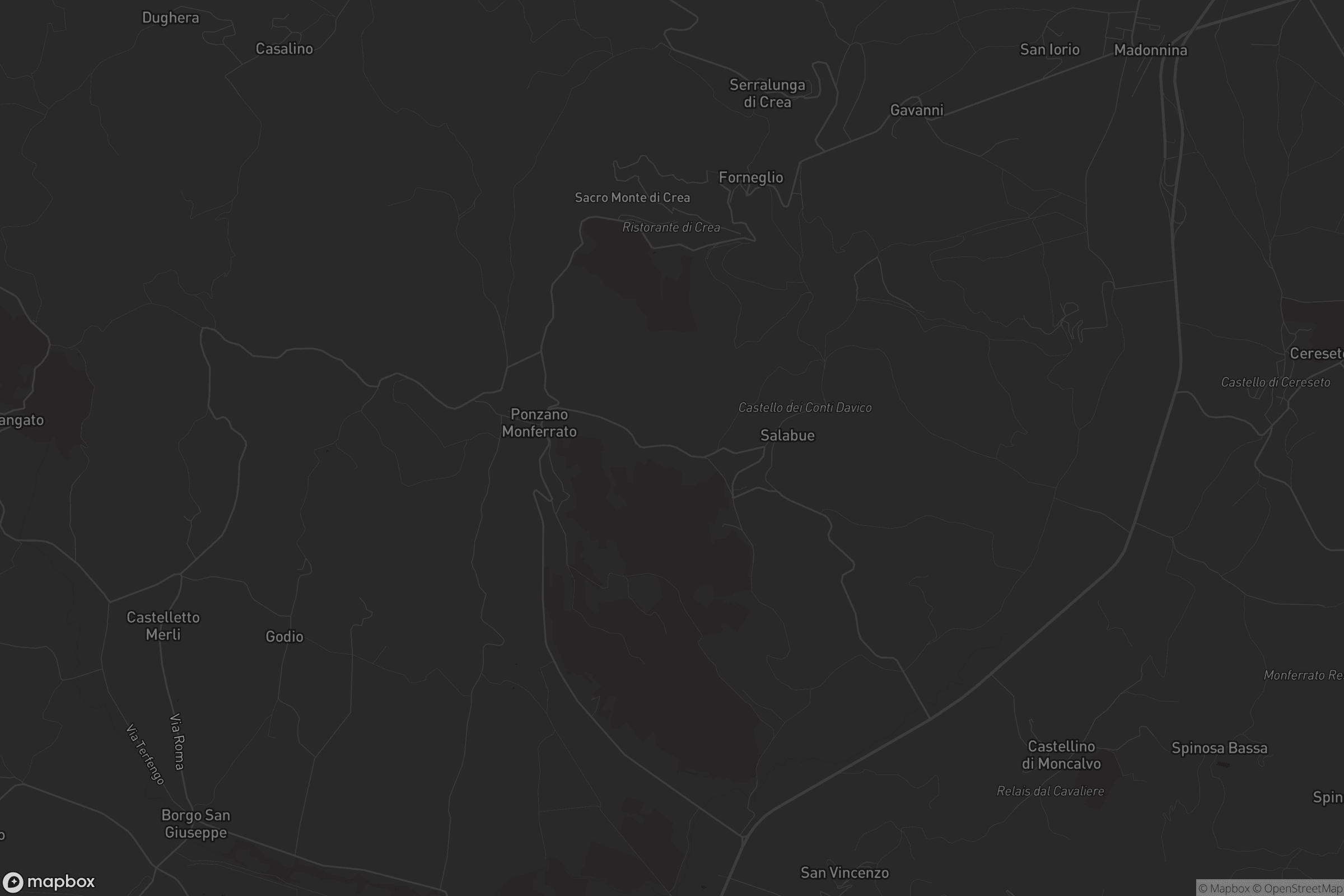 Mappa di Ponzano Monferrato