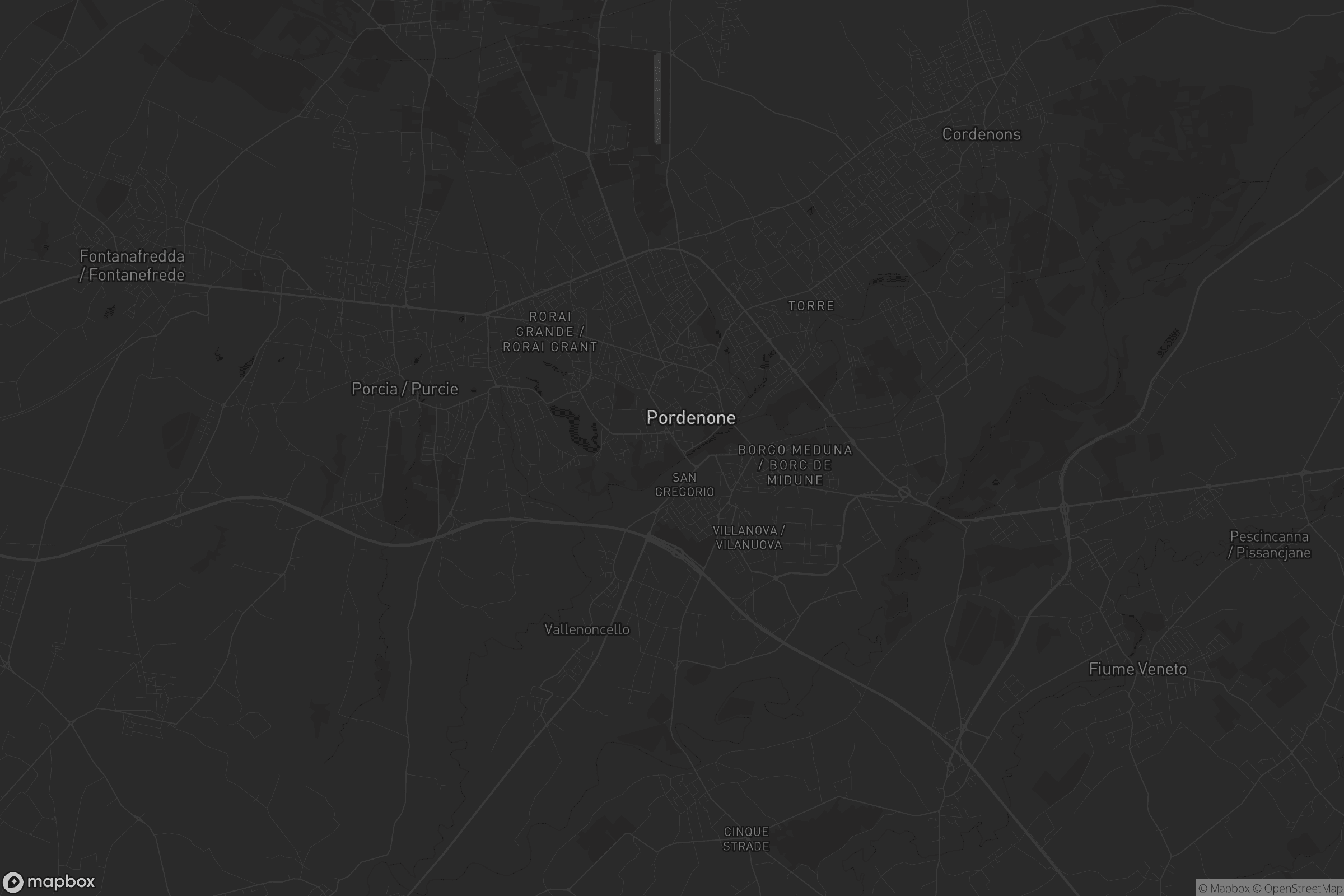 Mappa di Pordenone / Pordenon