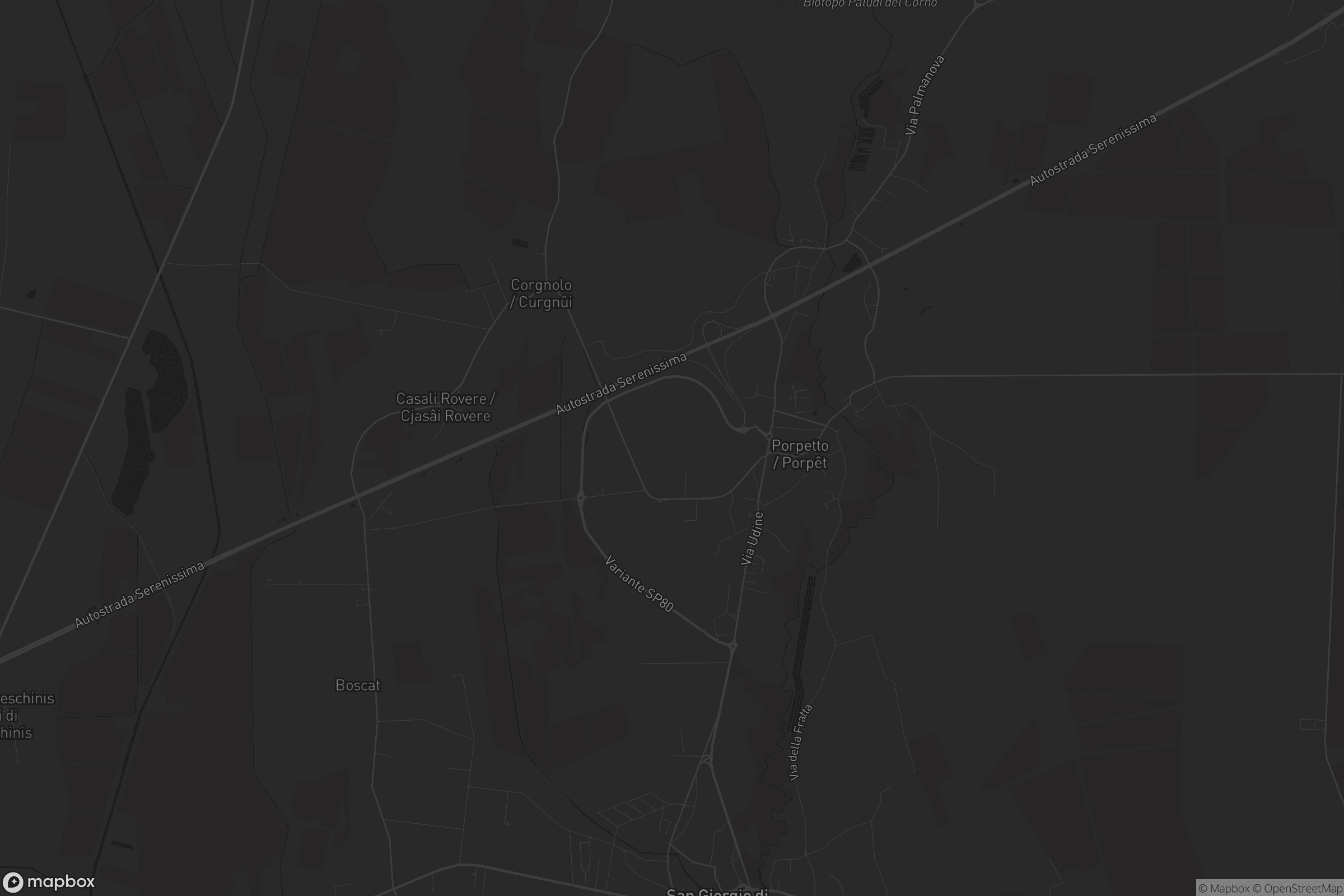 Mappa di Porpetto / Porpêt