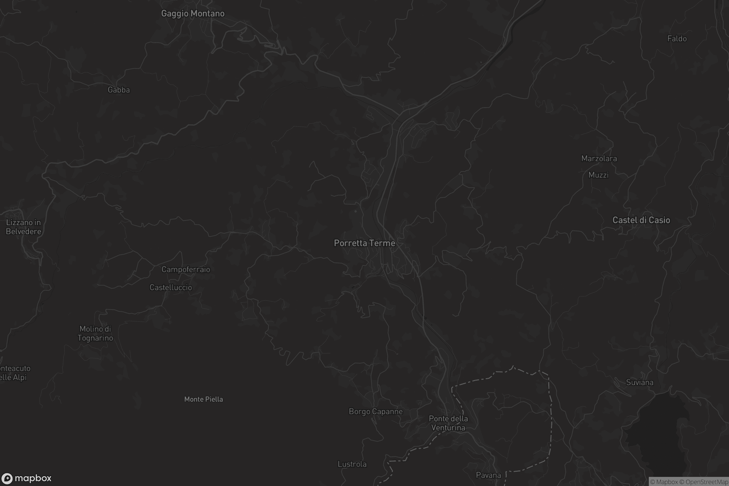 Mappa di Porretta Terme