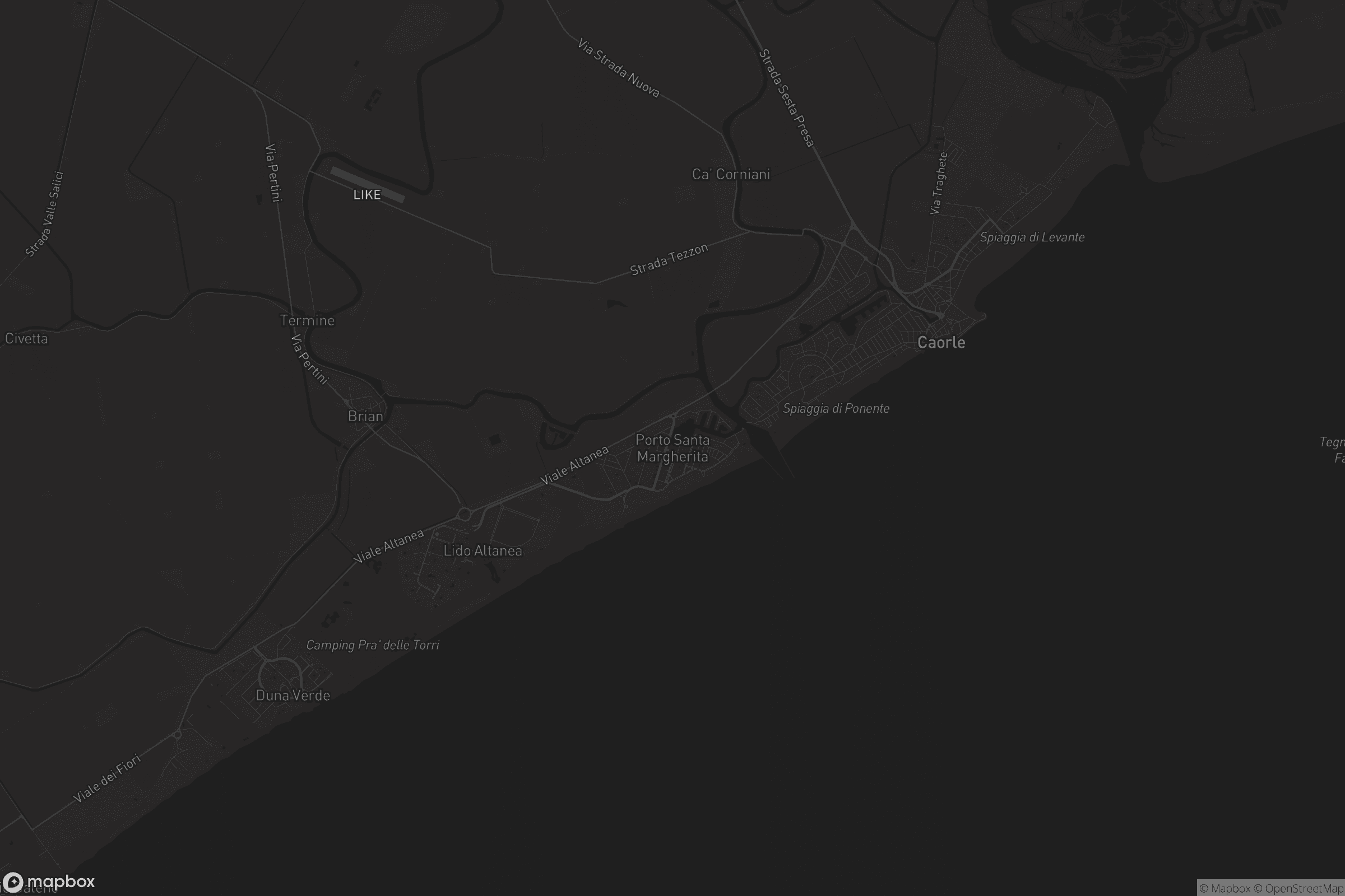 Mappa di Porto Santa Margherita