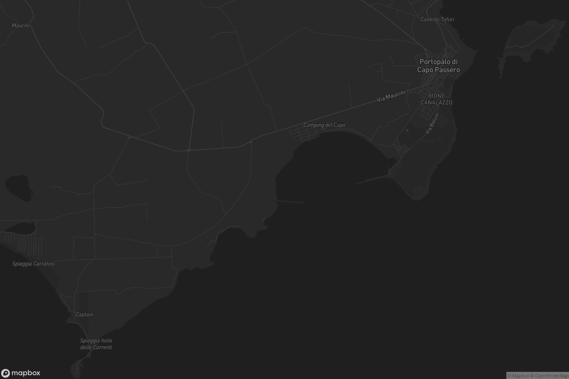 Mappa di Portopalo di Capo Passero