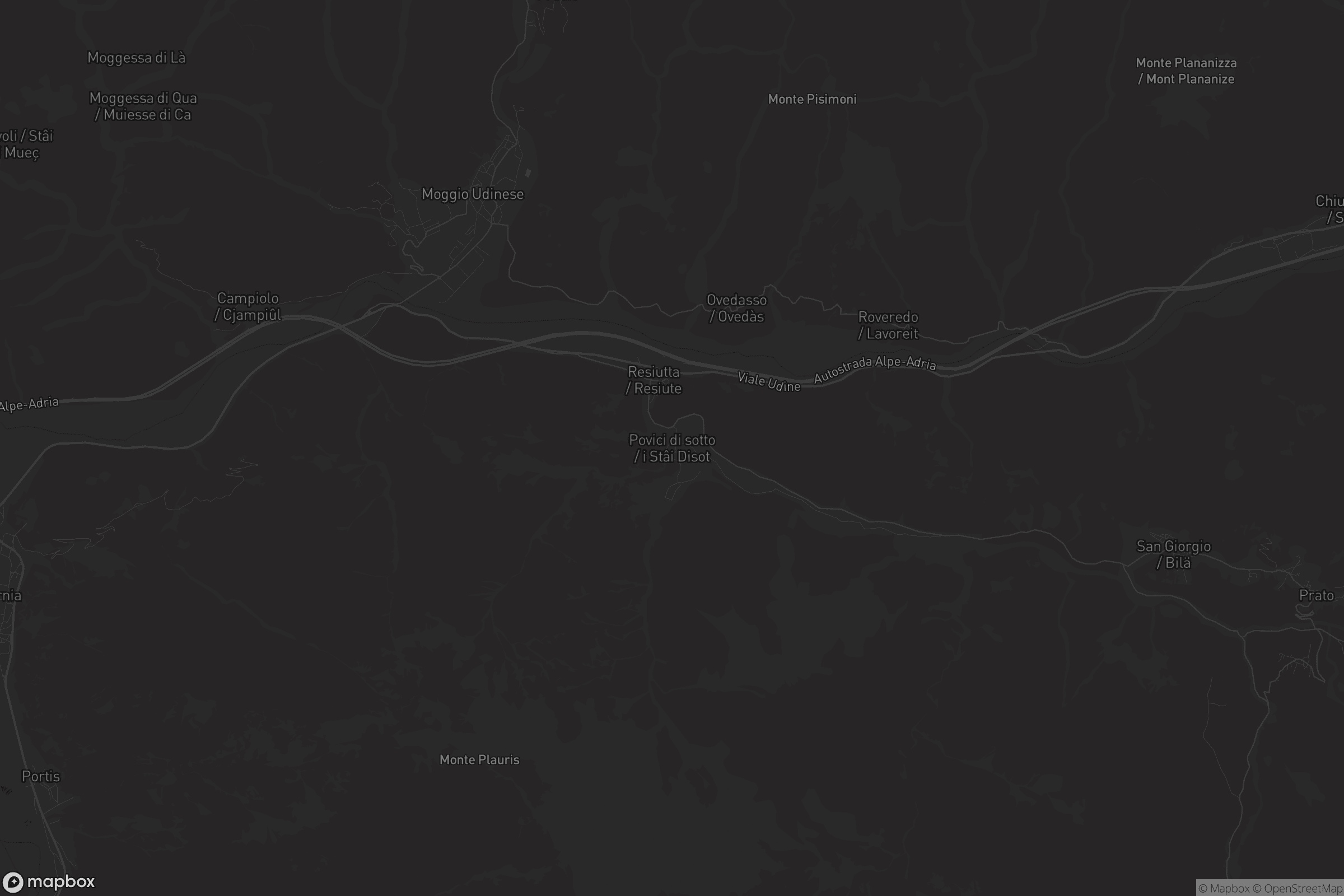 Mappa di Povici di sotto / i Stâi Disot