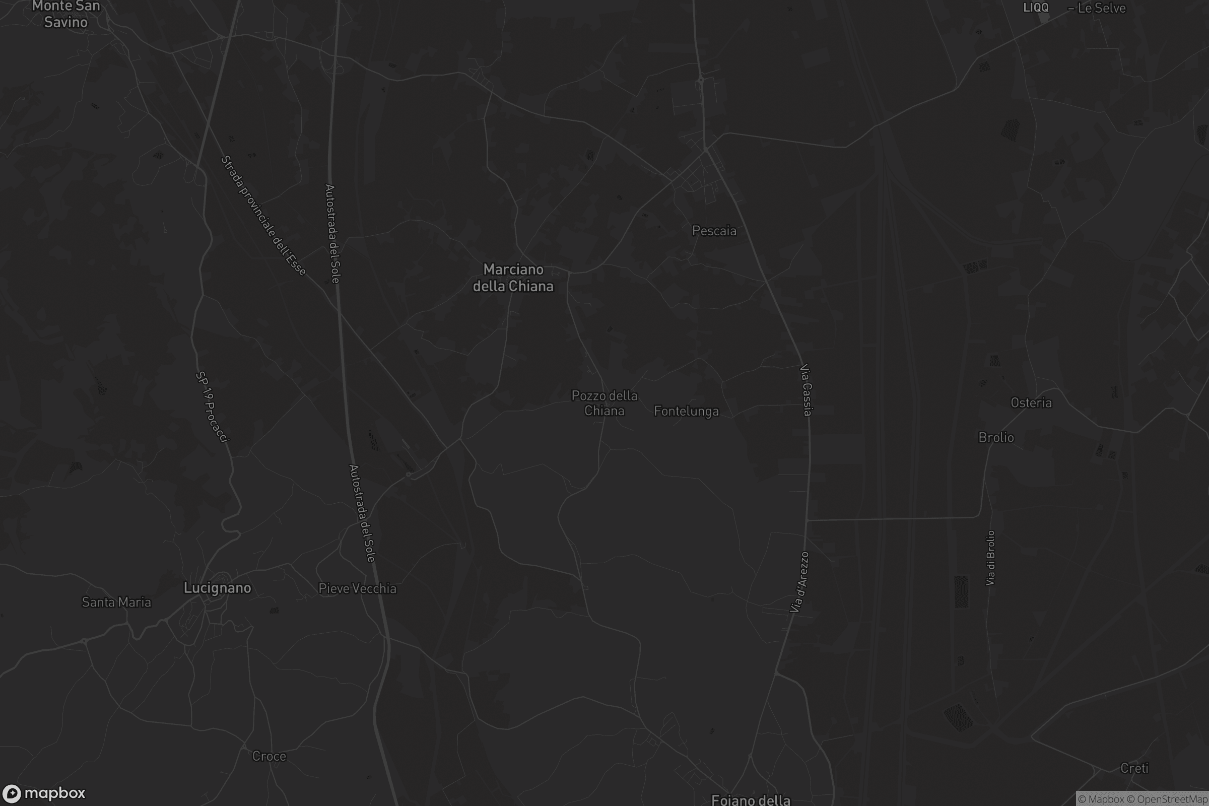 Mappa di Pozzo della Chiana