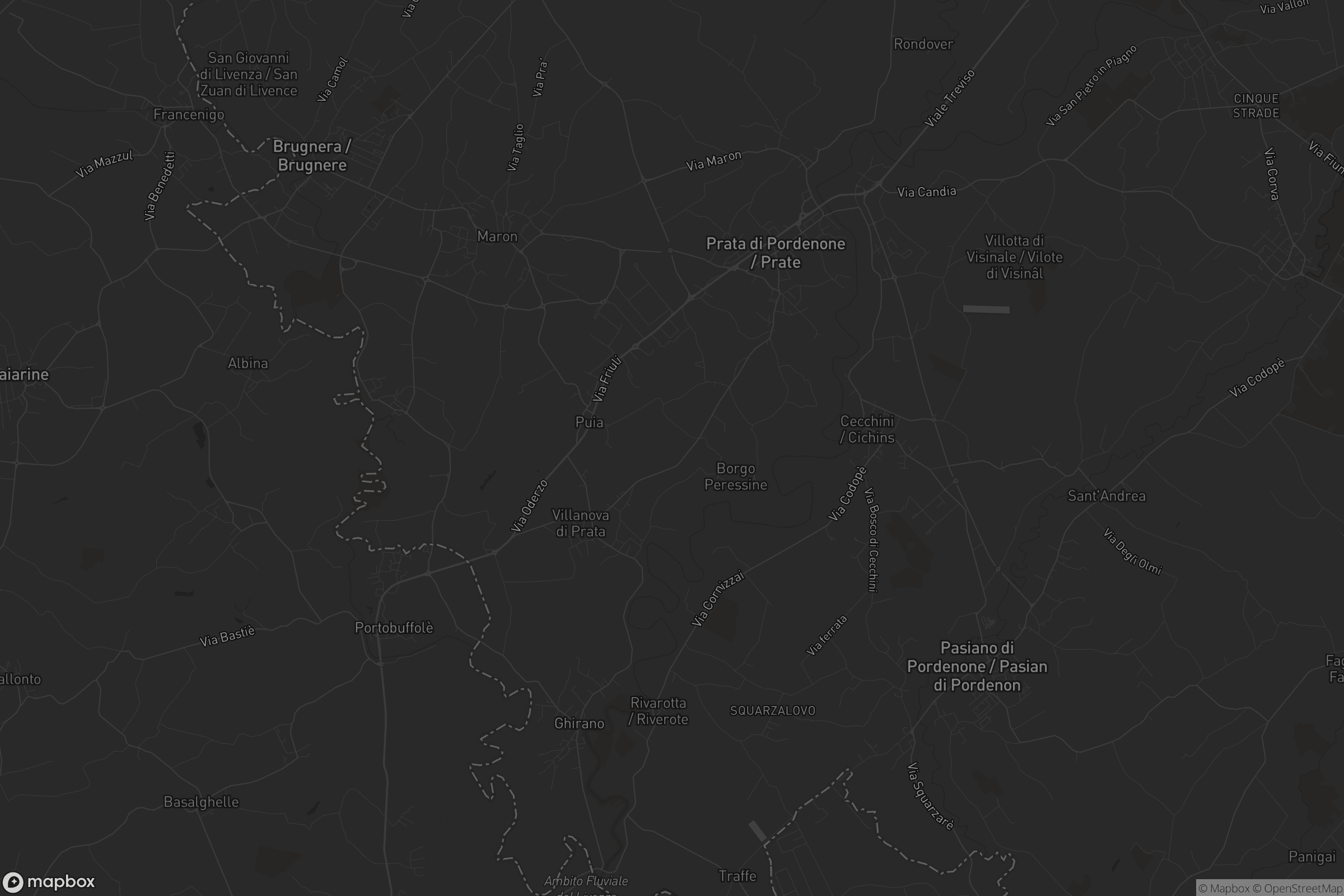 Mappa di Prata di Pordenone