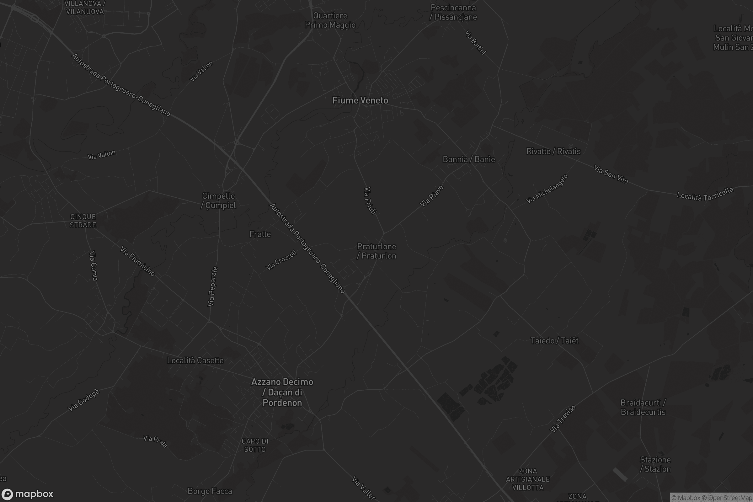 Mappa di Praturlone / Praturlon