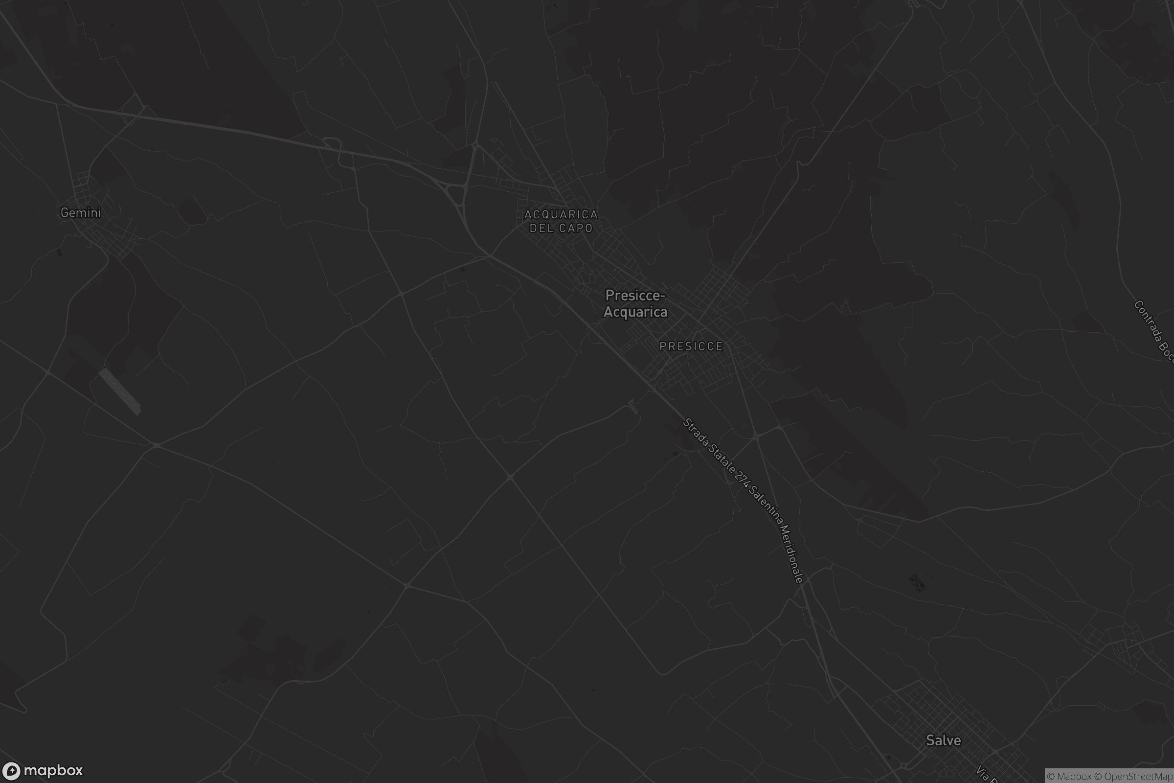 Mappa di Presicce-Acquarica