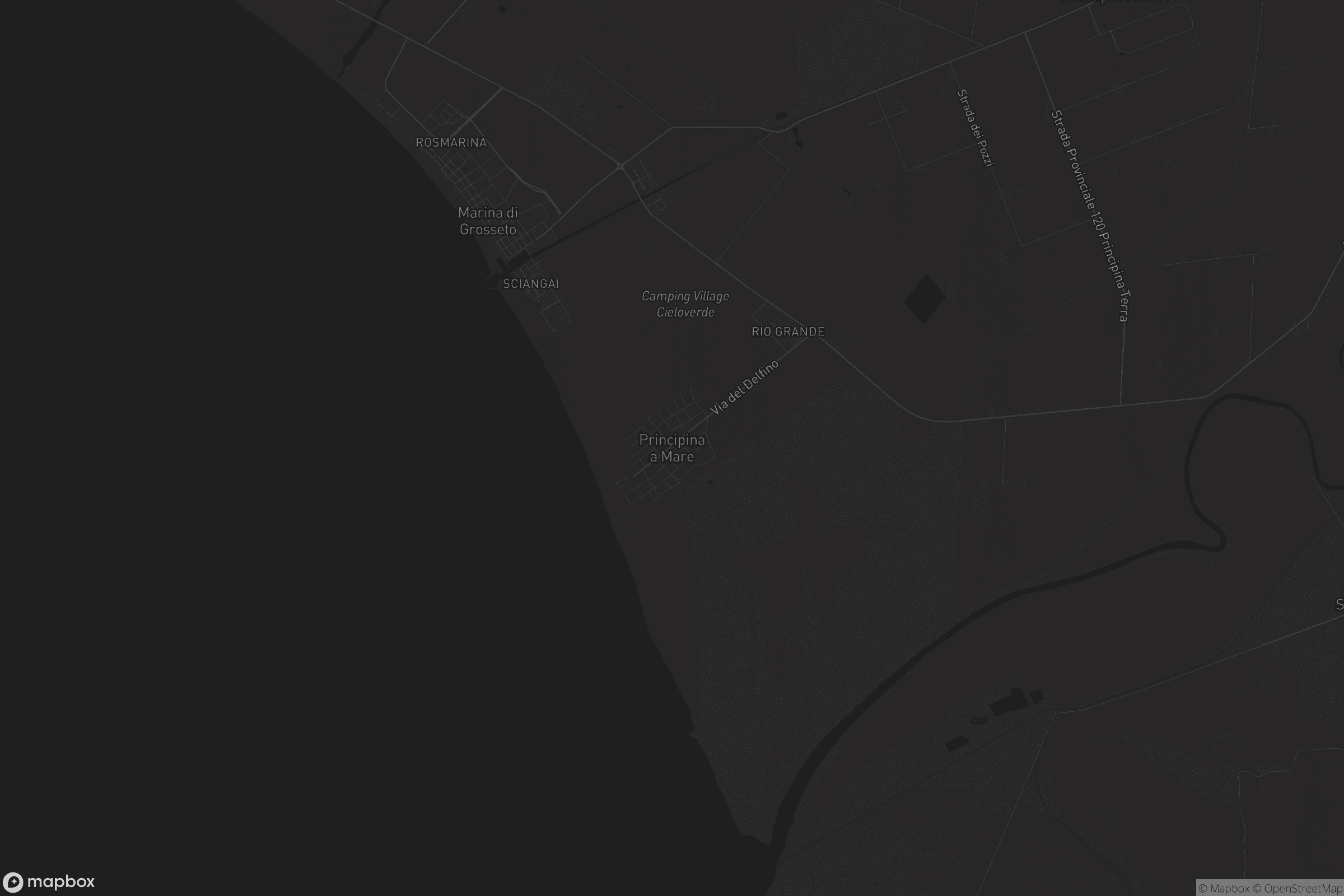 Mappa di Principina a Mare