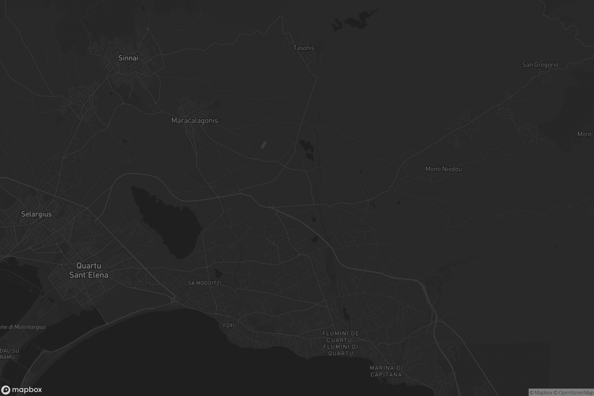 Mappa di Quartùcciu/Quartucciu