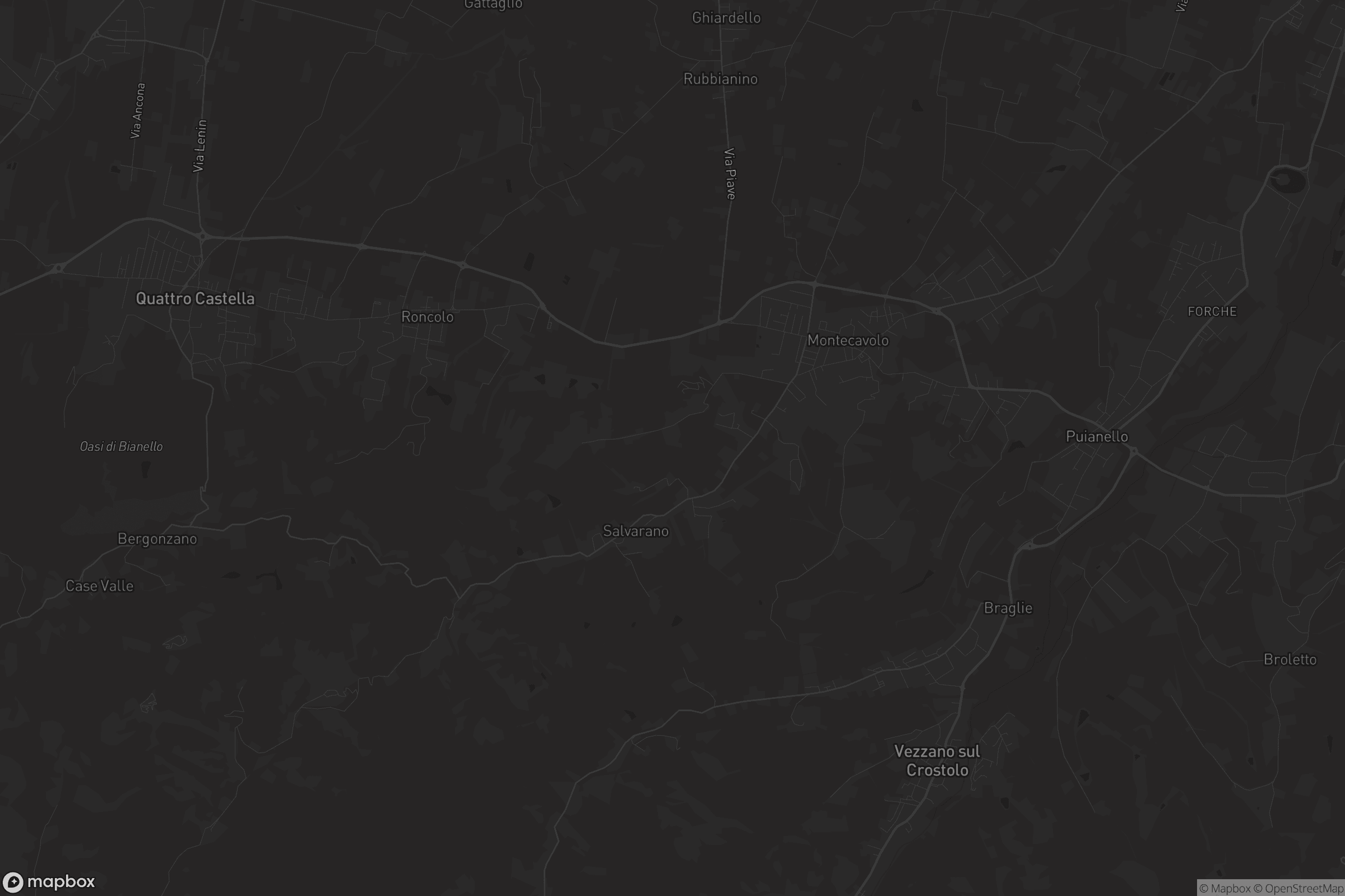 Mappa di Quattro Castella